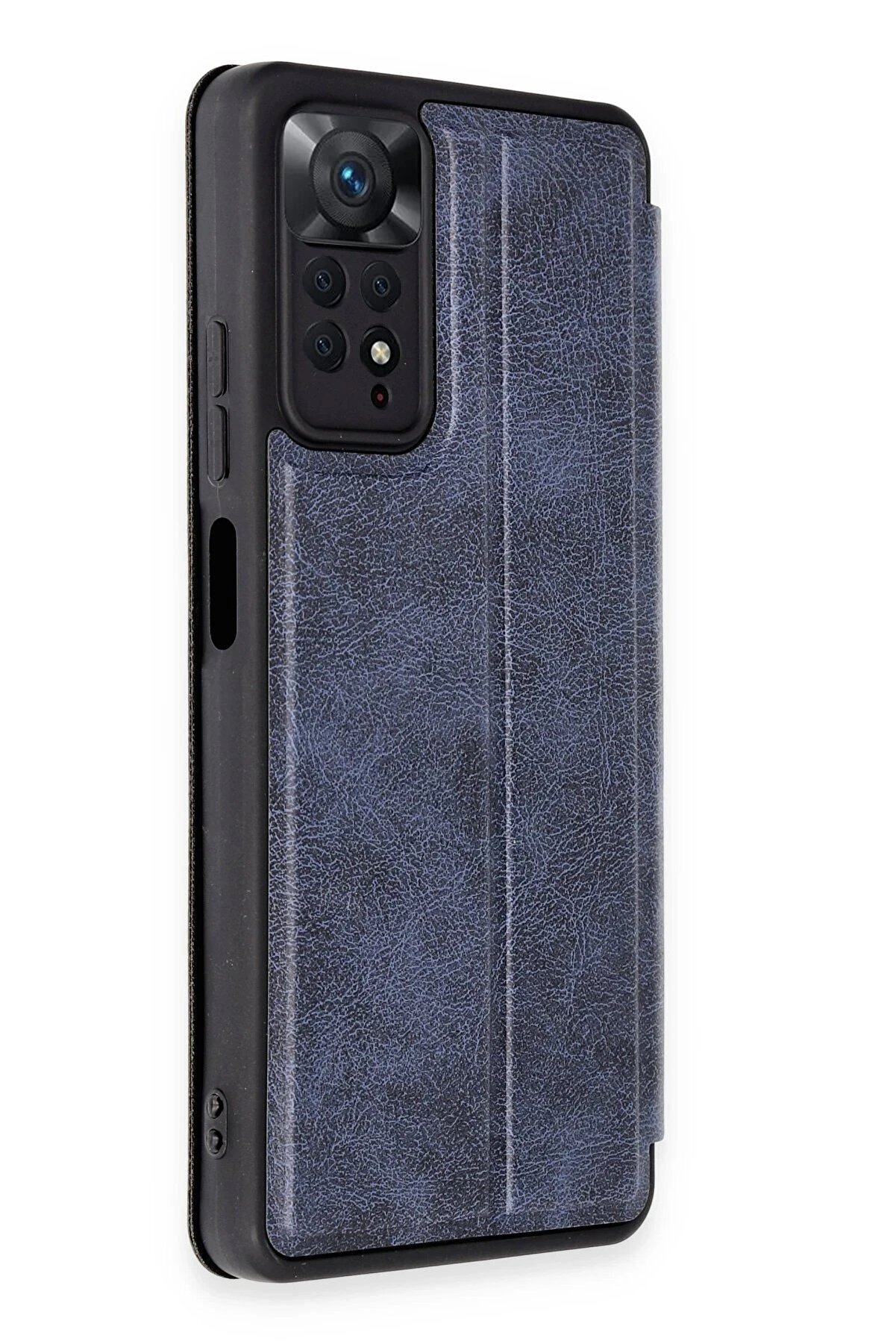 Xi̇aomi̇ Redmi̇ Note 12 Pro 4G Kılıf Fli̇p Cover - Laci̇vert - Dropx4448-4744