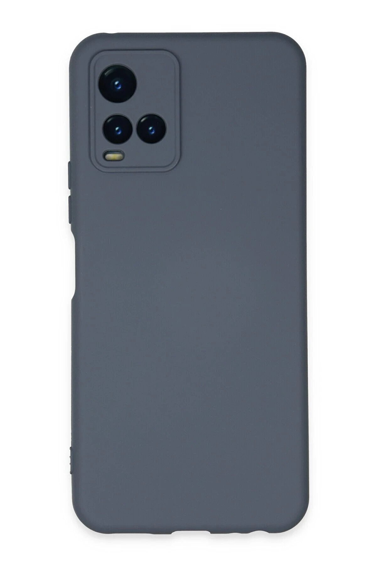 CepteToptan Vivo Y21S Kılıf Nano i&ccedil;i Kadife Silikon - Gri - DROPX3707-8904