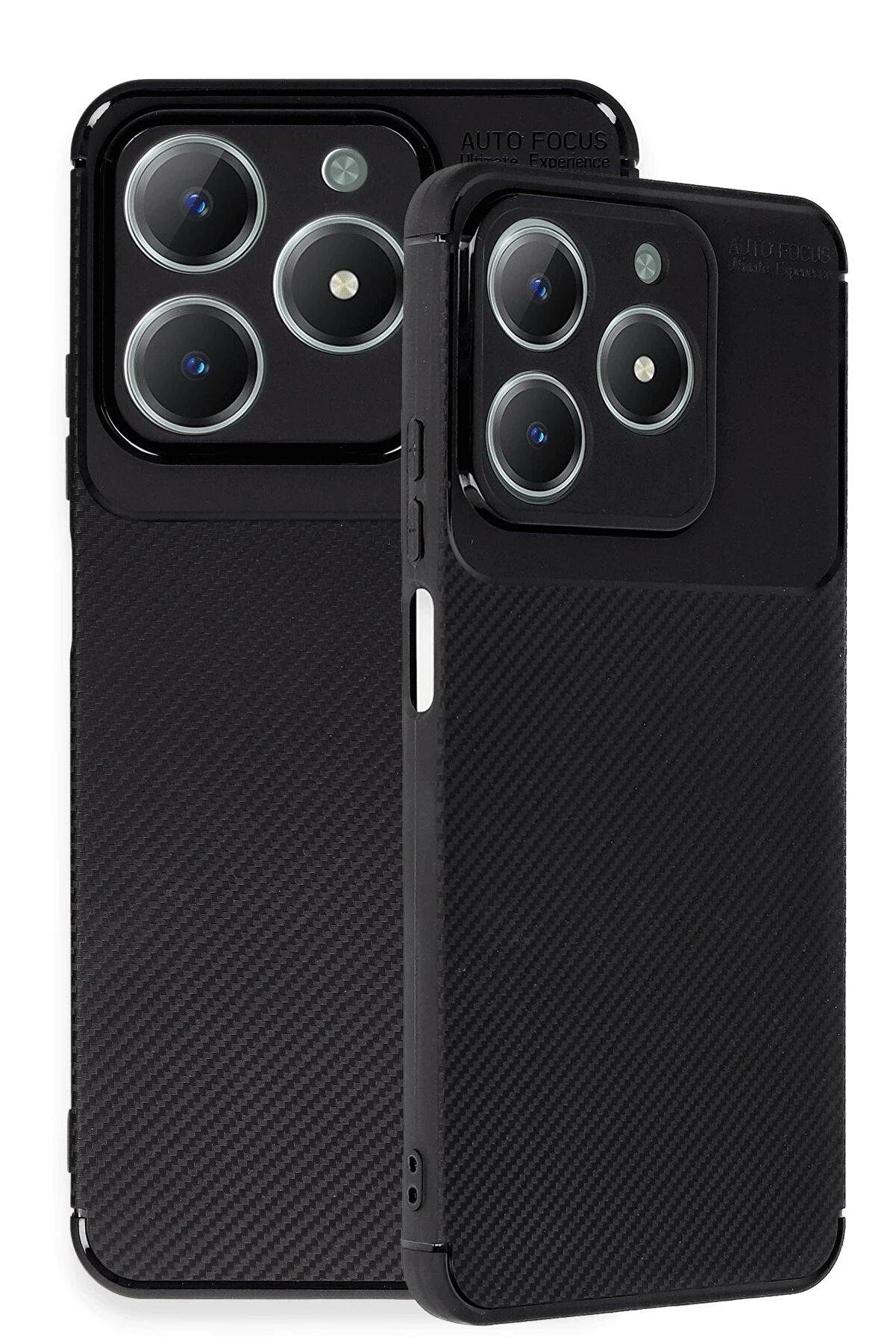 Realme C61 Kılıf Auto Focus Karbon Kapak - Si̇yah - Dropx5314-8461