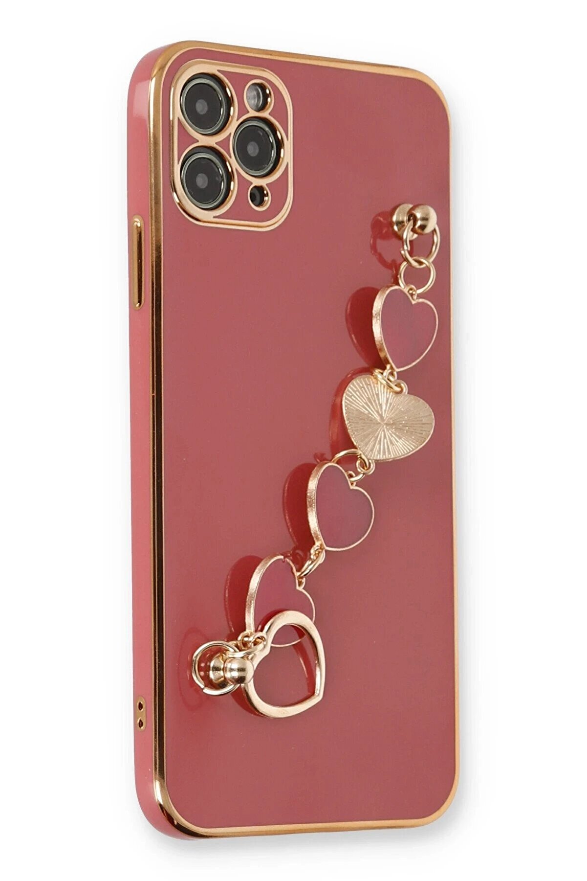 CepteToptan iPhone 11 Pro Kılıf Esila Silikon - Kırmızı - DROPX8962-4588