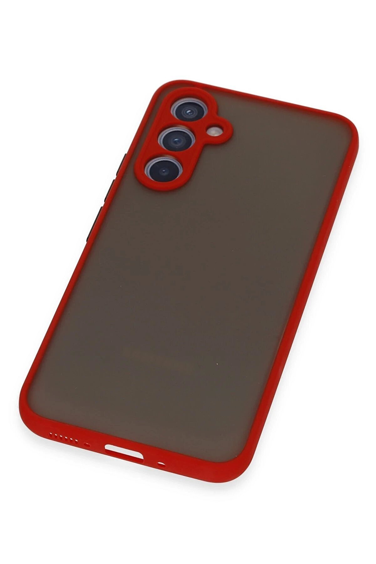 Samsung Galaxy A34 5G Kılıf Montreal Si̇li̇kon Kapak - Kırmızı - Dropx4737-1979