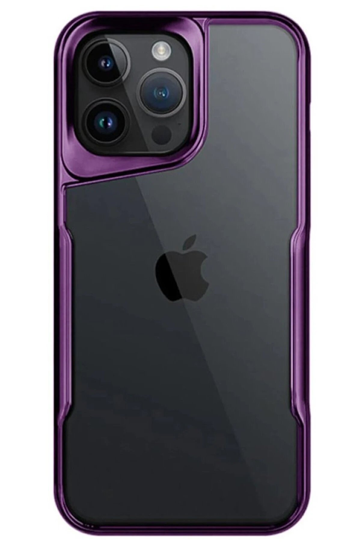 İphone 14 Pro Max Kılıf Boyi̇ Si̇li̇kon Kapak - Deri̇n Mor - Dropx2953-7353