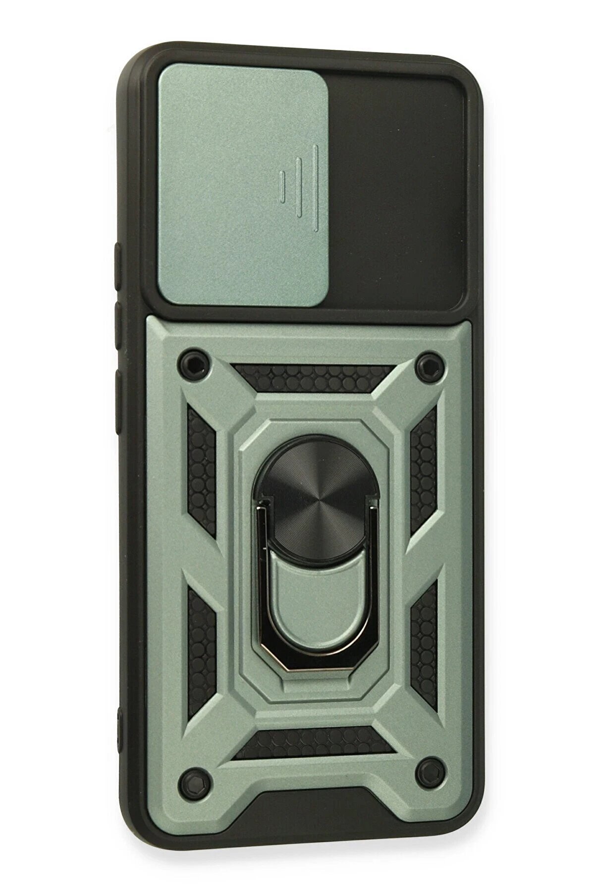 Realme 8 Kılıf Pars Lens Yüzüklü Si̇li̇kon - Yeşi̇l - Dropx2824-3323