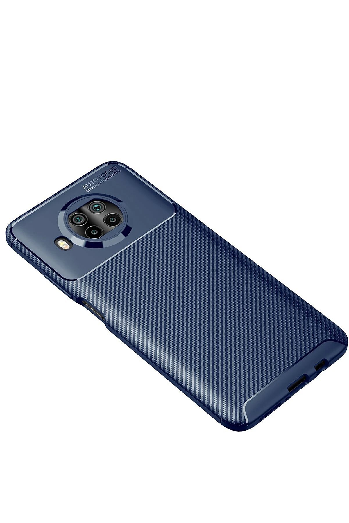 Xi̇aomi̇ Mi̇ 10T Li̇te Kılıf Auto Focus Karbon Kapak - Laci̇vert - Dropx7891-9981