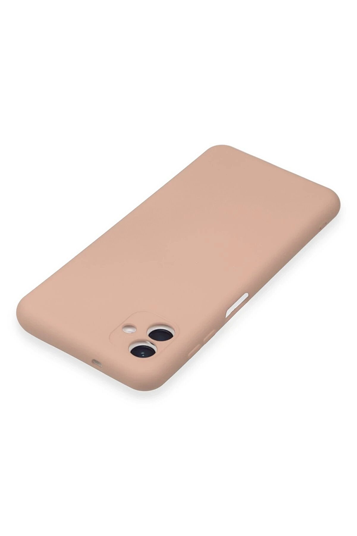 Samsung Galaxy A04E Kılıf Nano İ&ccedil;i̇ Kadi̇fe Si̇li̇kon - Pudra - Dropx3545-3131