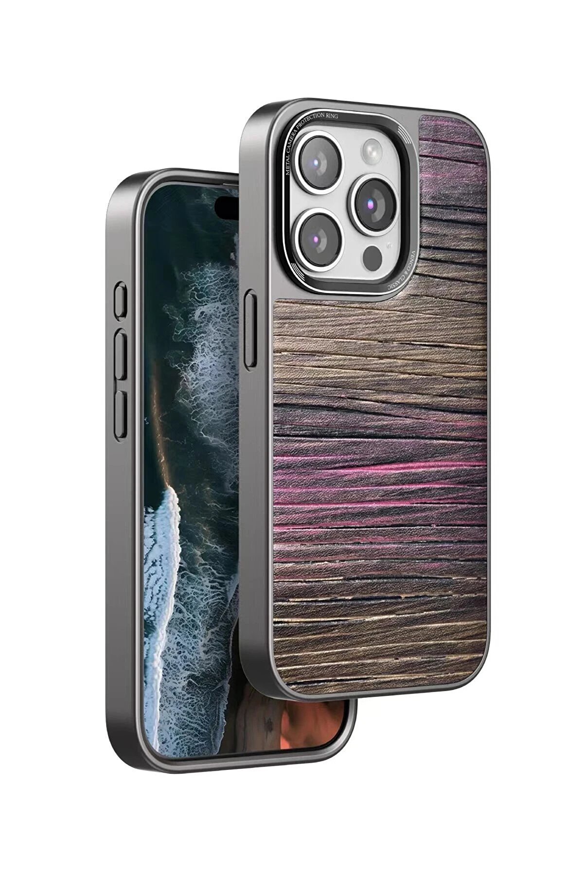 CepteToptan iPhone 15 Pro Wave Kapak - Pembe - DROPX3515-4450