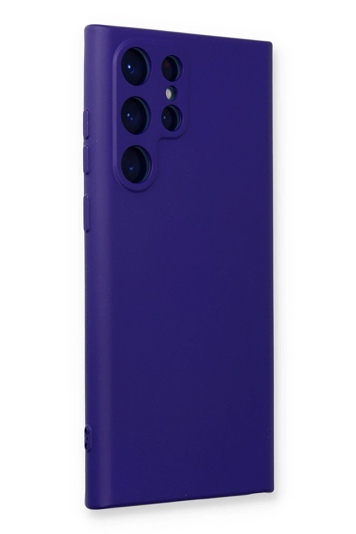 Samsung Galaxy S22 Ultra Kılıf Nano İ&ccedil;i̇ Kadi̇fe Si̇li̇kon - Mor - Dropx7465-1791