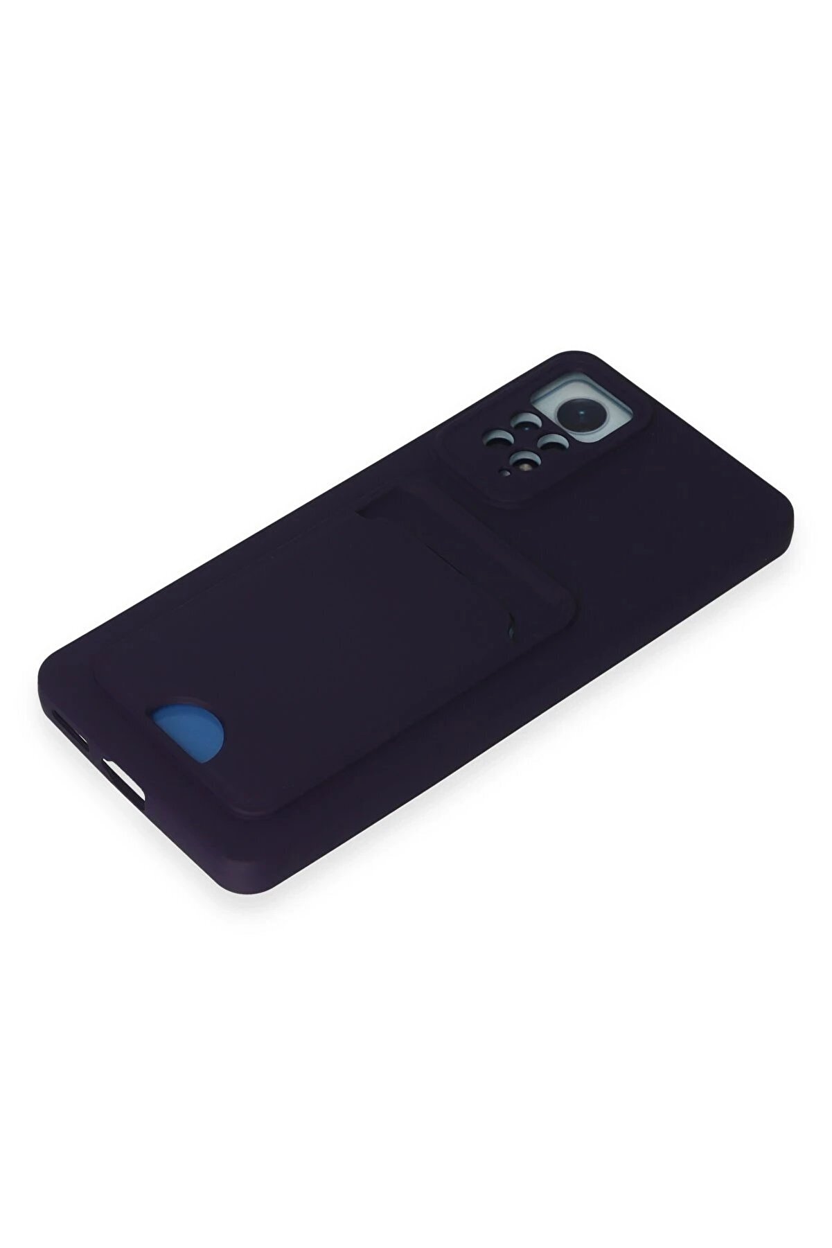 Xi̇aomi̇ Redmi̇ Note 11 Pro Kılıf Kelvi̇n Kartvi̇zi̇tli̇ Si̇li̇kon - Deri̇n Mor - Dropx2198-5618