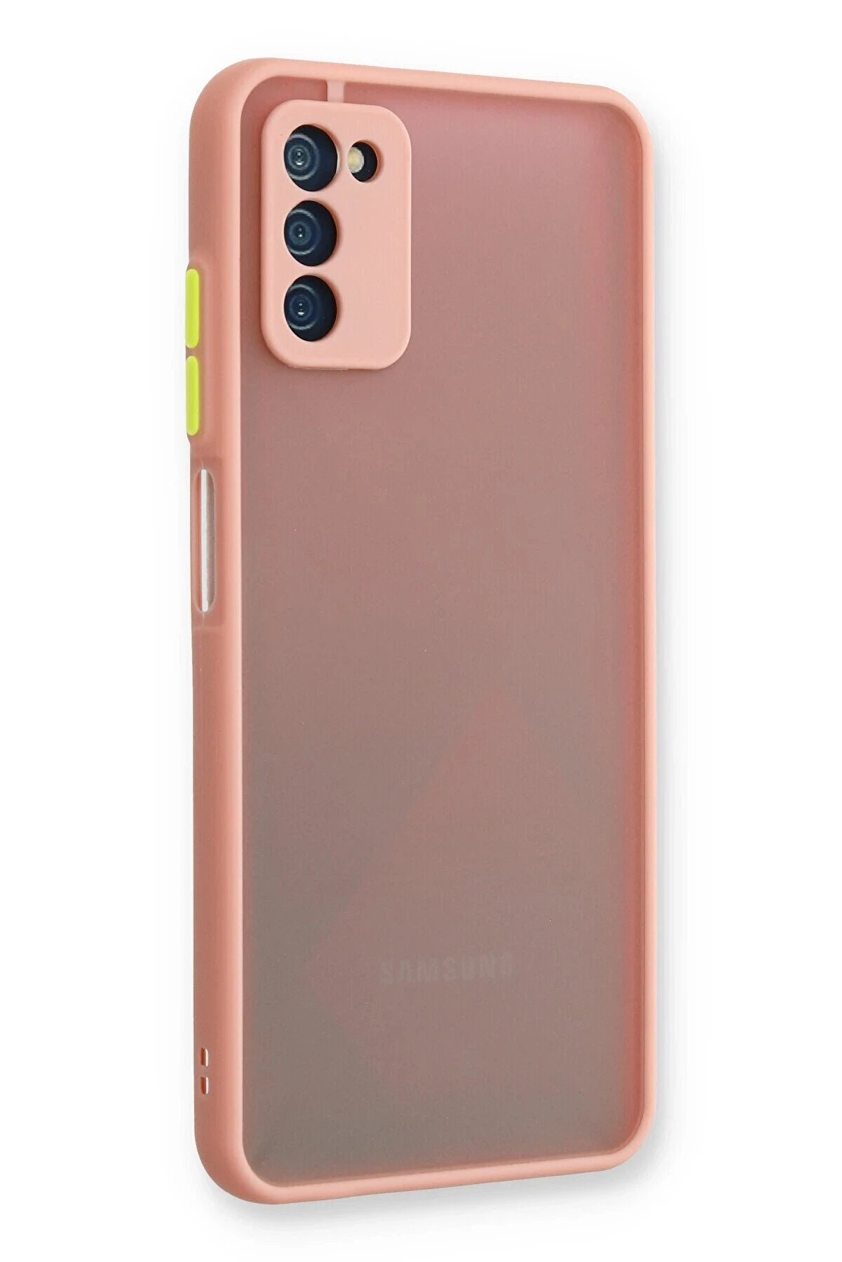 Samsung Galaxy A03S Kılıf Montreal Si̇li̇kon Kapak - Pembe - Dropx3759-5185