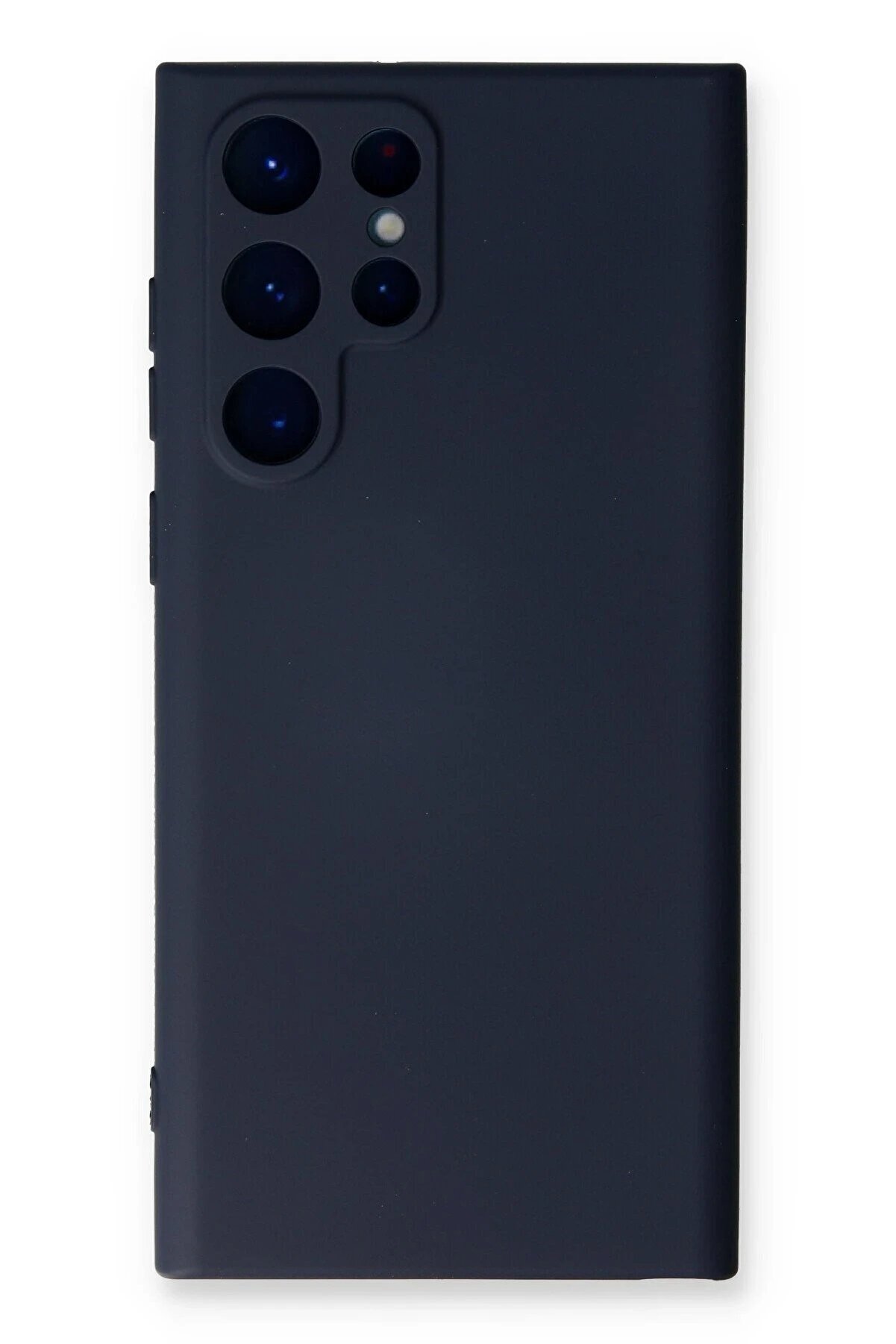 CepteToptan Samsung Galaxy S22 Ultra Kılıf Nano içi Kadife Silikon - Lacivert - DROPX6231-3709