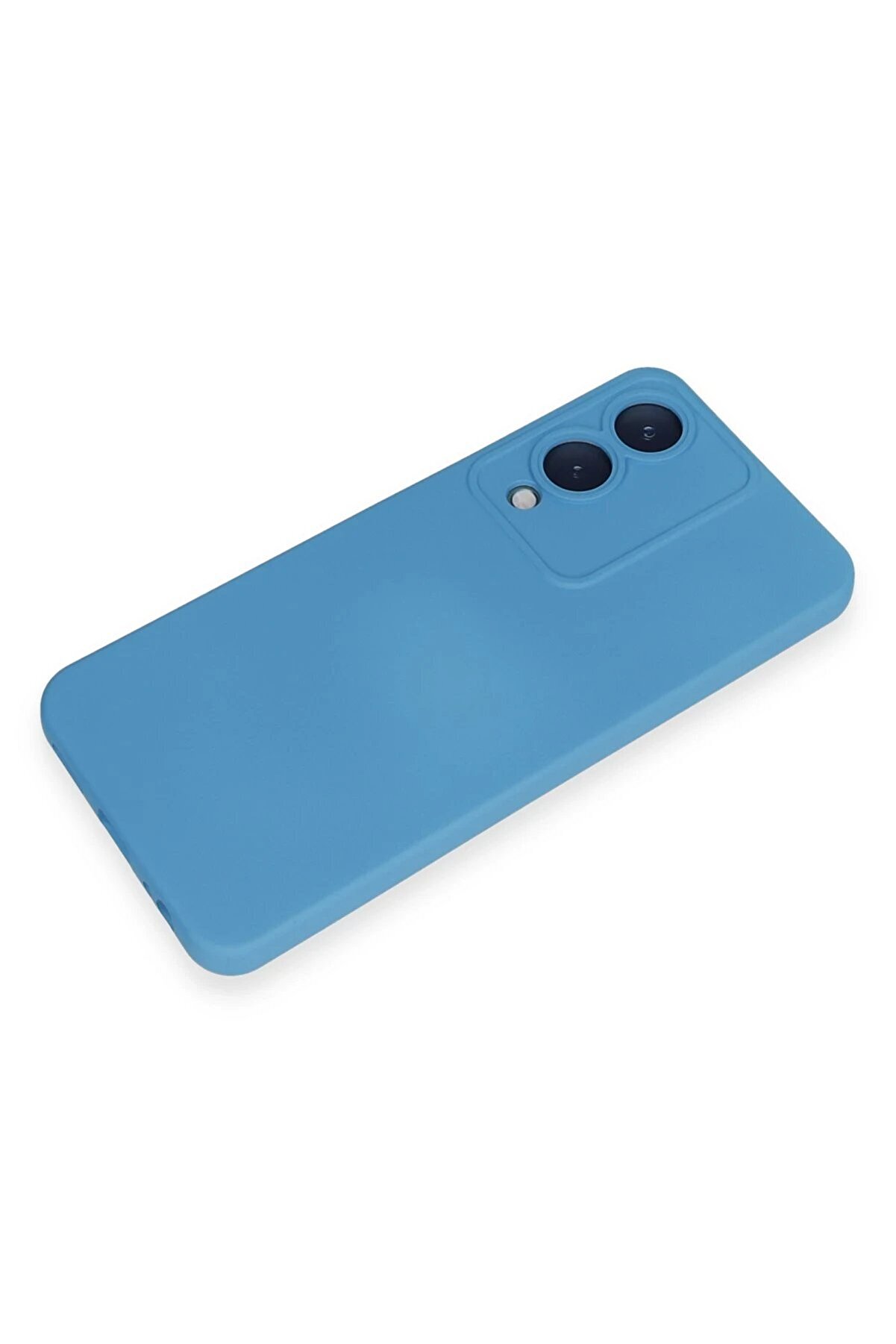Vi̇vo Y17S Kılıf Nano İçi̇ Kadi̇fe Si̇li̇kon - Mavi̇ - Dropx4394-6202