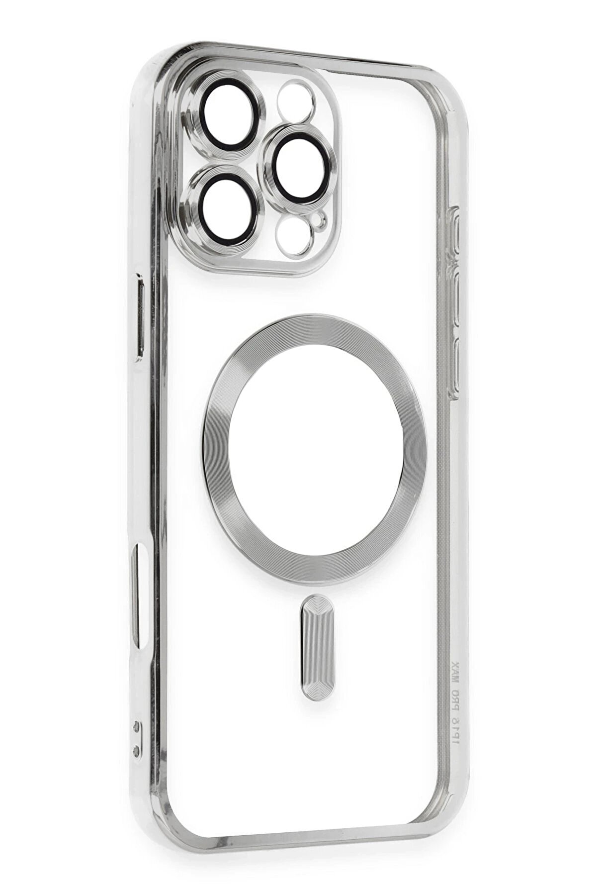 İphone 16 Pro Max Kılıf Kross Magneti̇csafe Kapak - Gümüş - Dropx2708-3627