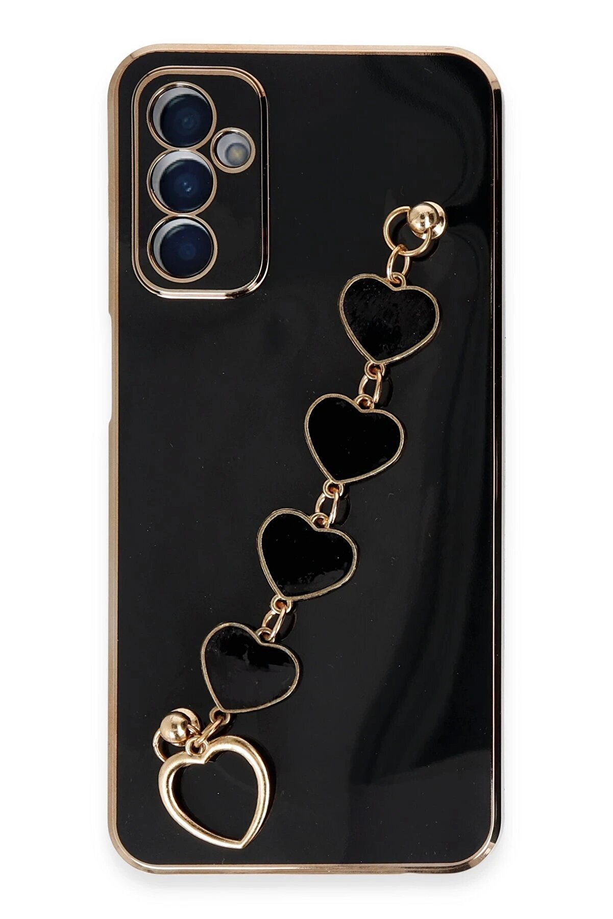 CepteToptan Samsung Galaxy A14 4G Kılıf Esila Silikon - Siyah - DROPX7675-2546