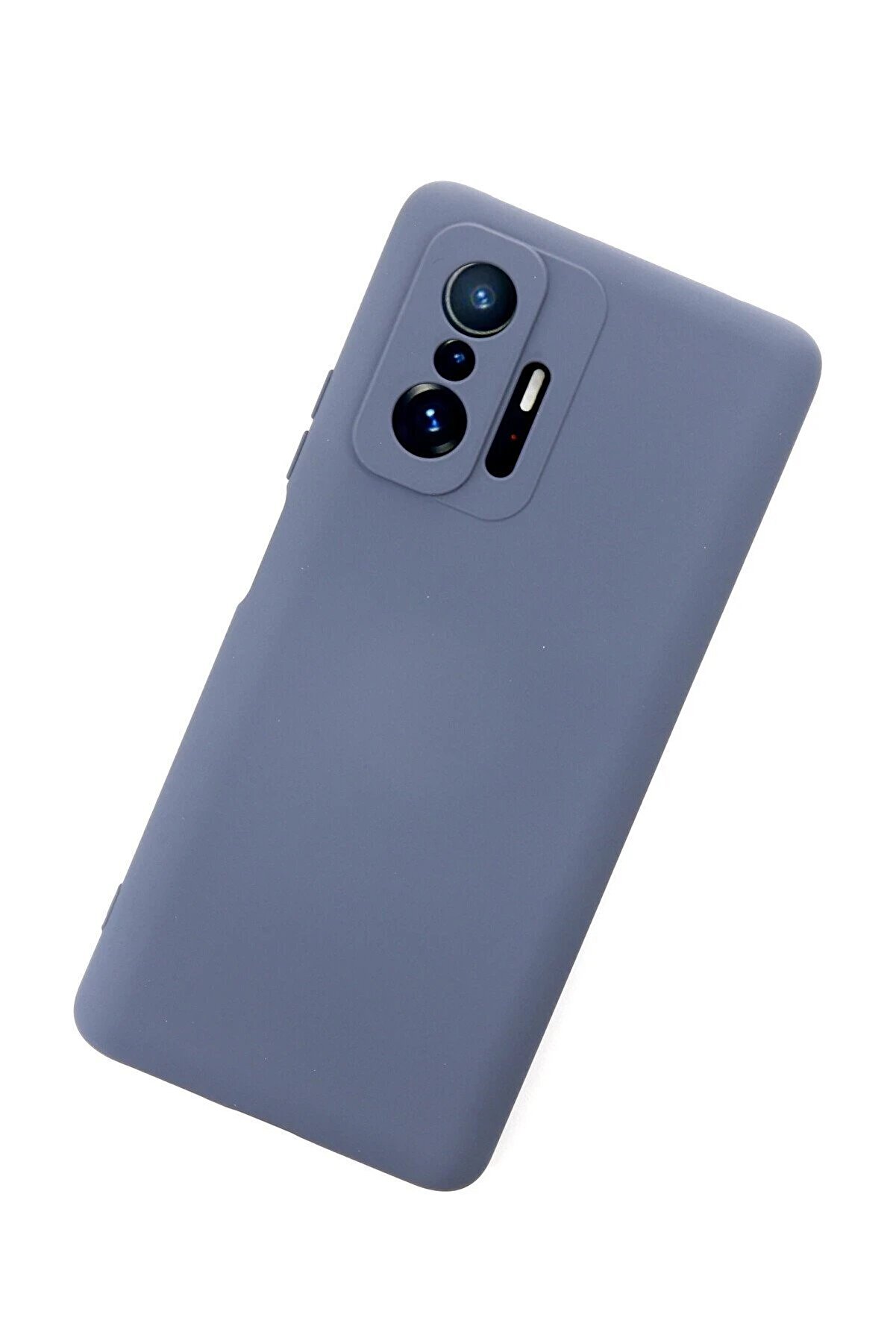 Xi̇aomi̇ Mi̇ 11T Pro Kılıf Nano İ&ccedil;i̇ Kadi̇fe Si̇li̇kon - Gri̇ - Dropx9059-4240