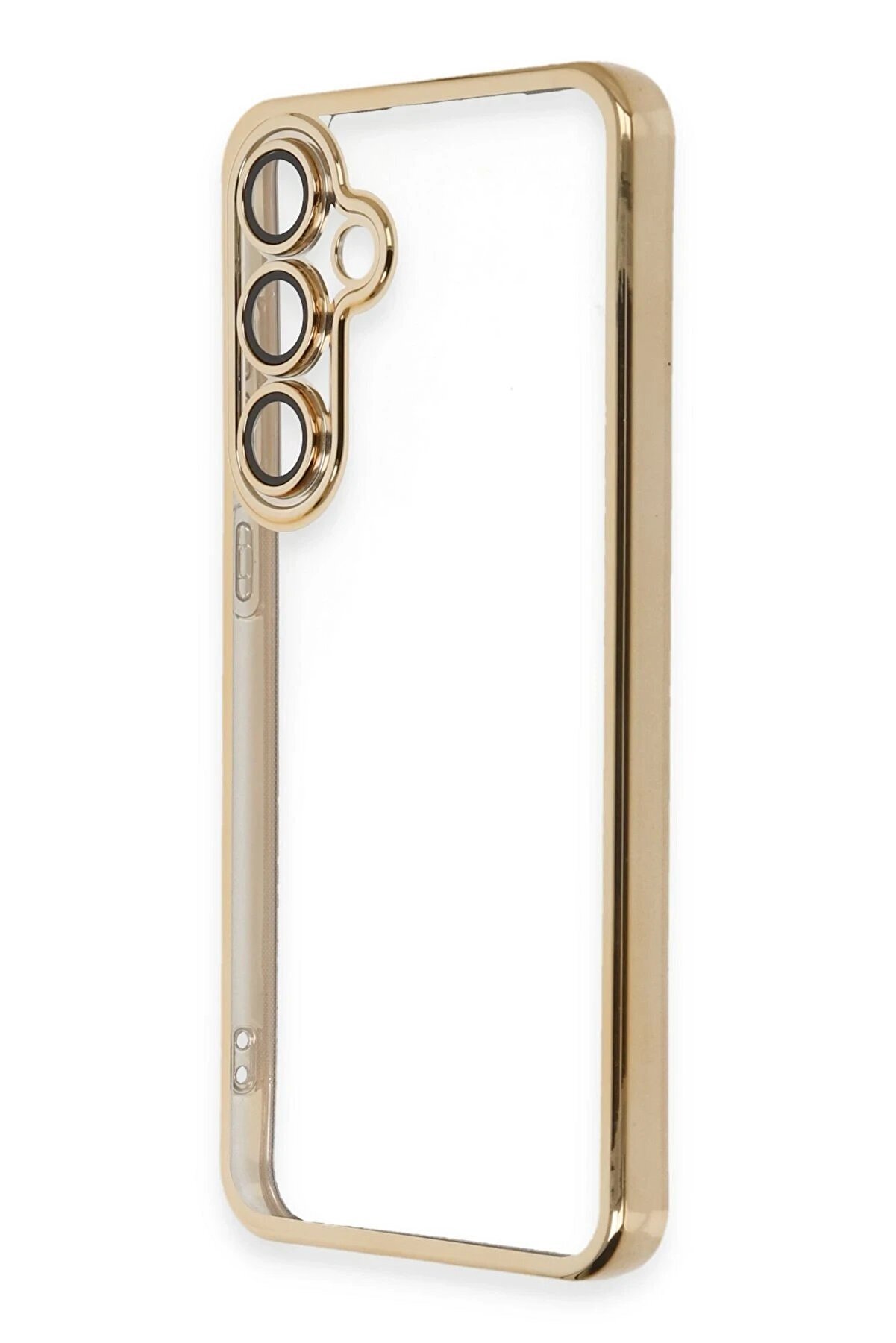 Samsung Galaxy S24 Fe Kılıf Lensli̇ Si̇li̇kon - Gold - Dropx7342-4190