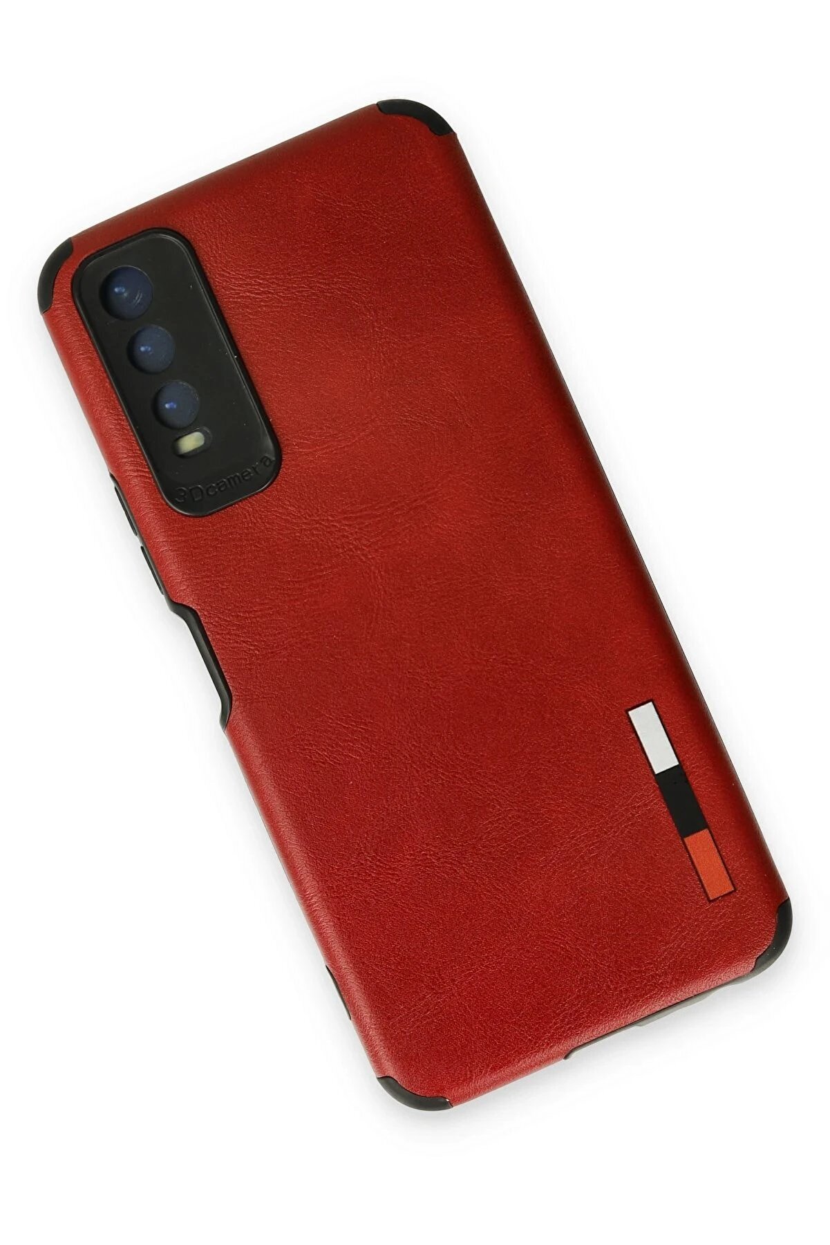 Vi̇vo Y11S Kılıf Loop Deri̇ Si̇li̇kon - Kırmızı - Dropx7010-6015