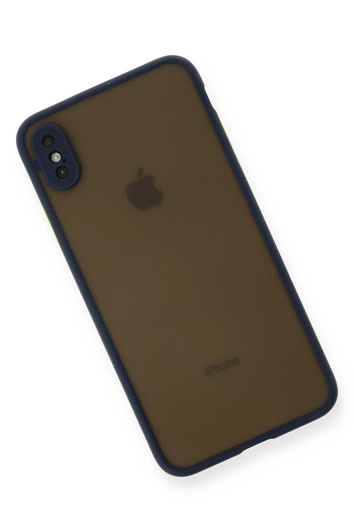 İphone Xs Max Kılıf Montreal Si̇li̇kon Kapak - Laci̇vert - Dropx2276-2309