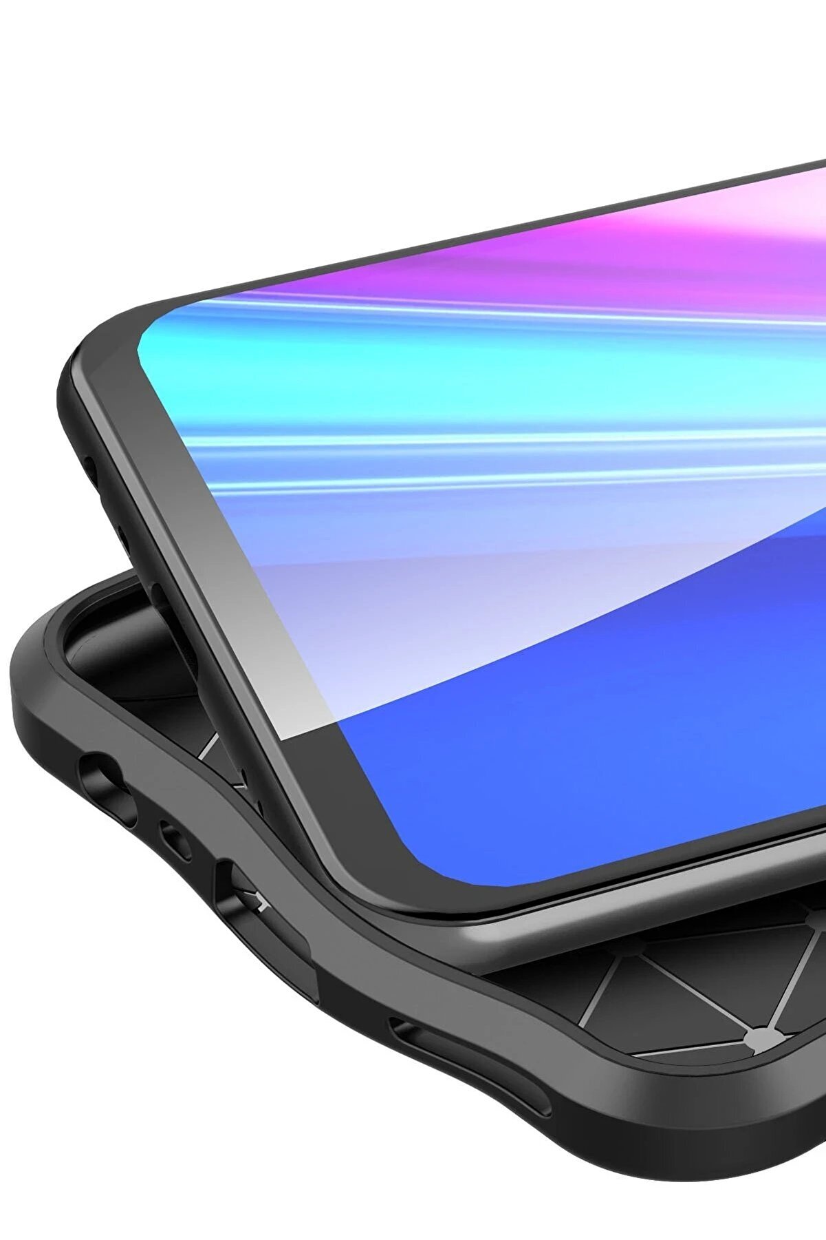 Realme 7 Kılıf Auto Focus Kapak - Si̇yah - Dropx3807-6750