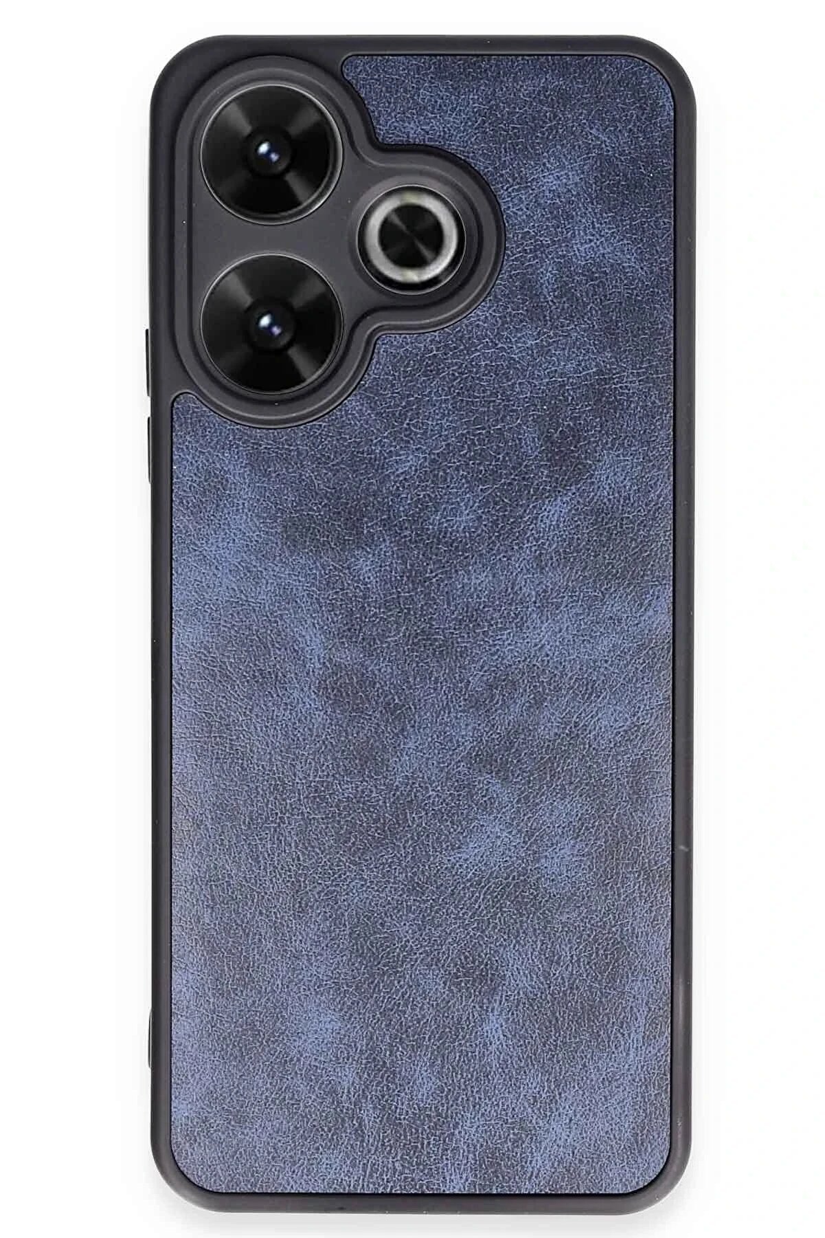 CepteToptan Xiaomi Redmi 13 4G Kılıf Aras Deri Kapak - Lacivert - DROPX3135-3511