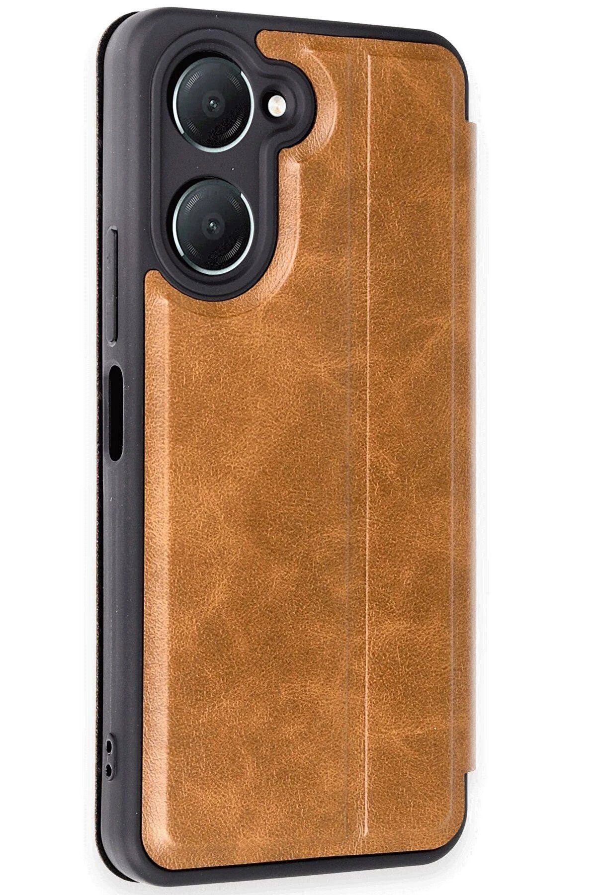 Newface Vi̇vo Y18 Kılıf Fli̇p Cover - Taba
