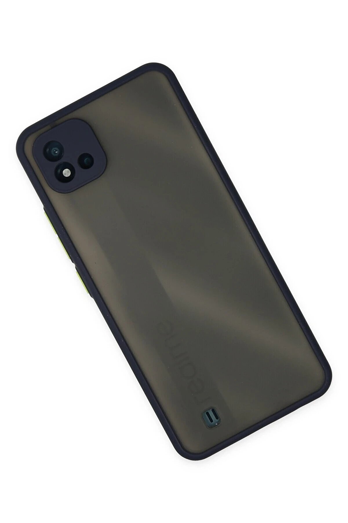 Realme C11 2021 Kılıf Montreal Si̇li̇kon Kapak - Laci̇vert - Dropx9826-3749