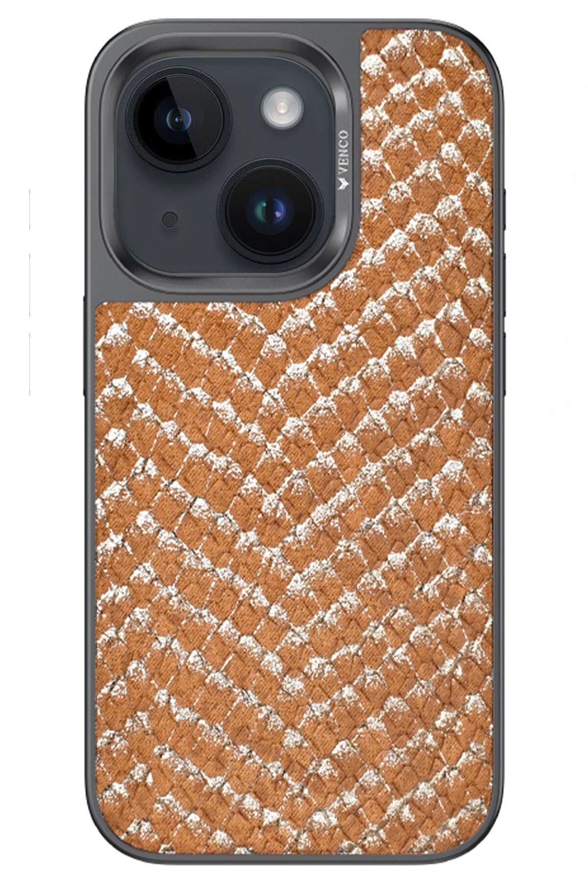 Toptan Bulurum iPhone 14 Viper Kapak - Kahverengi
