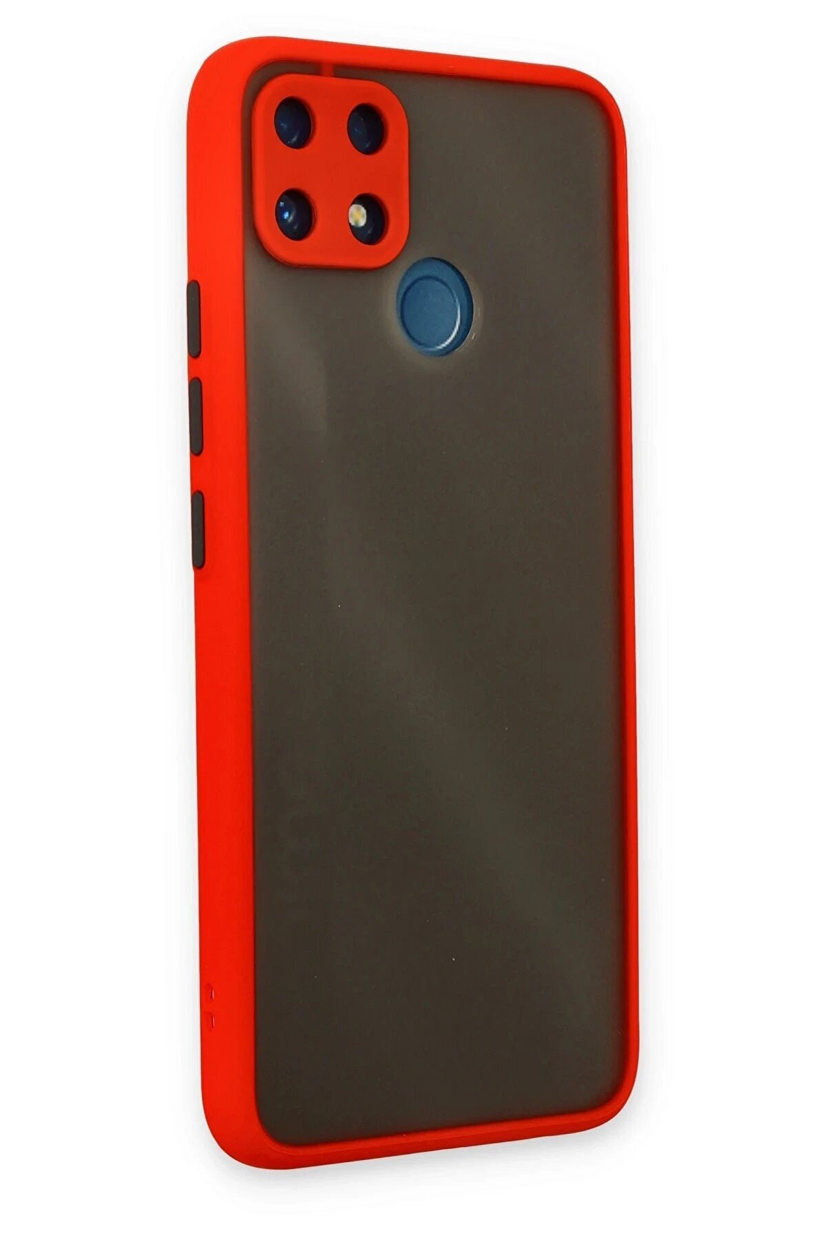 Realme C25 Kılıf Montreal Si̇li̇kon Kapak - Kırmızı - Dropx9441-6926