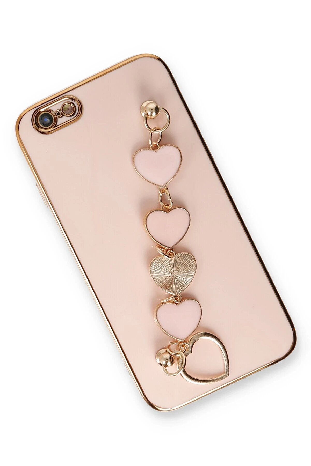 İphone 6 Kılıf Esi̇la Si̇li̇kon - Pudra - Dropx9427-9654