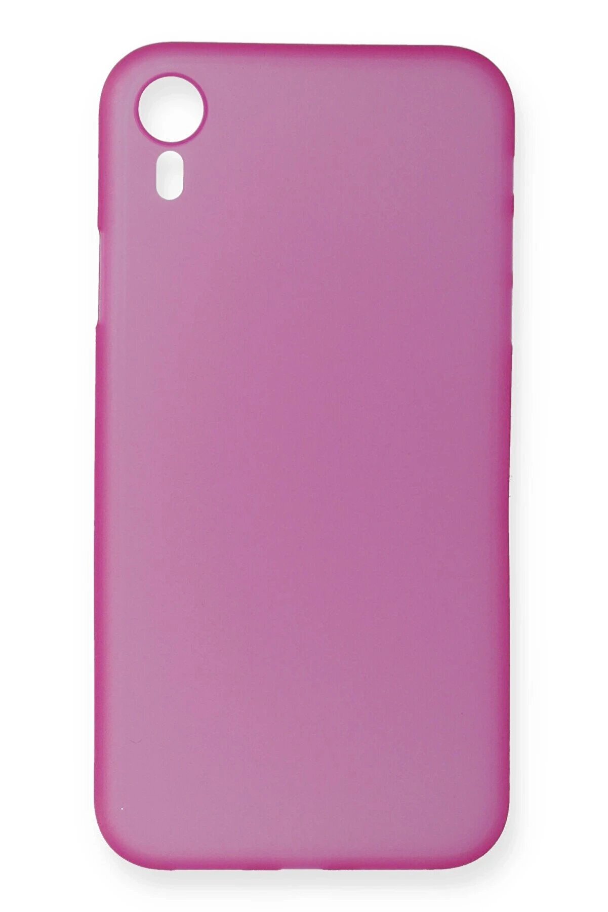 CepteToptan iPhone XR Kılıf PP Ultra İnce Kapak - Pembe - DROPX3340-1369