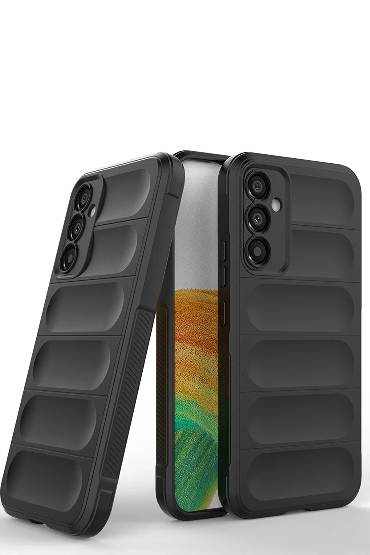 Samsung Galaxy A05S Kılıf Opti̇mum Si̇li̇kon - Si̇yah - Dropx5837-2728