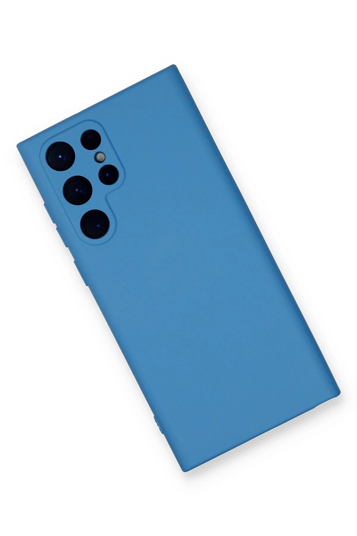 Samsung Galaxy S24 Ultra Kılıf Nano İçi̇ Kadi̇fe Si̇li̇kon - Mavi̇ - Dropx8786-6120