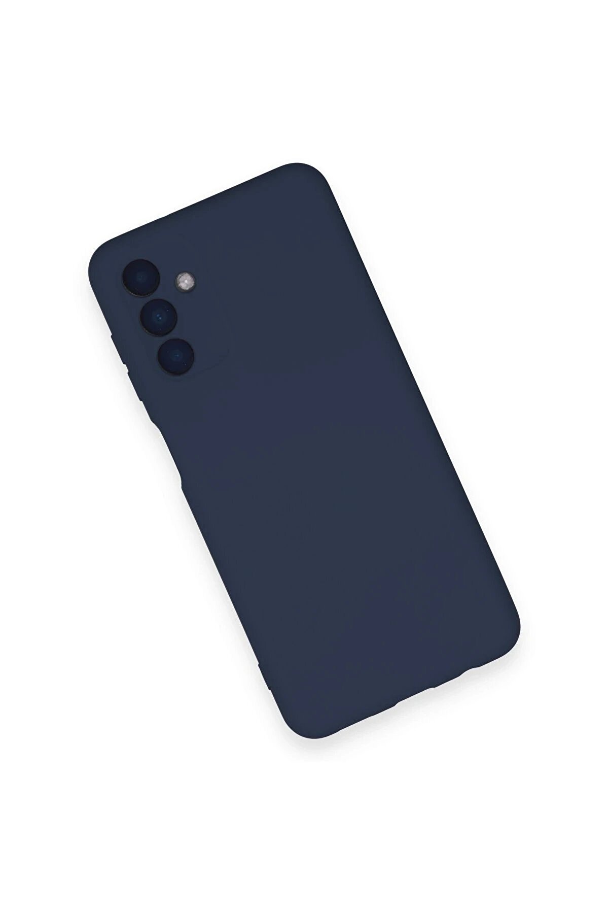 Samsung Galaxy A14 4G Kılıf Nano İçi̇ Kadi̇fe Si̇li̇kon - Laci̇vert - Dropx9910-5479