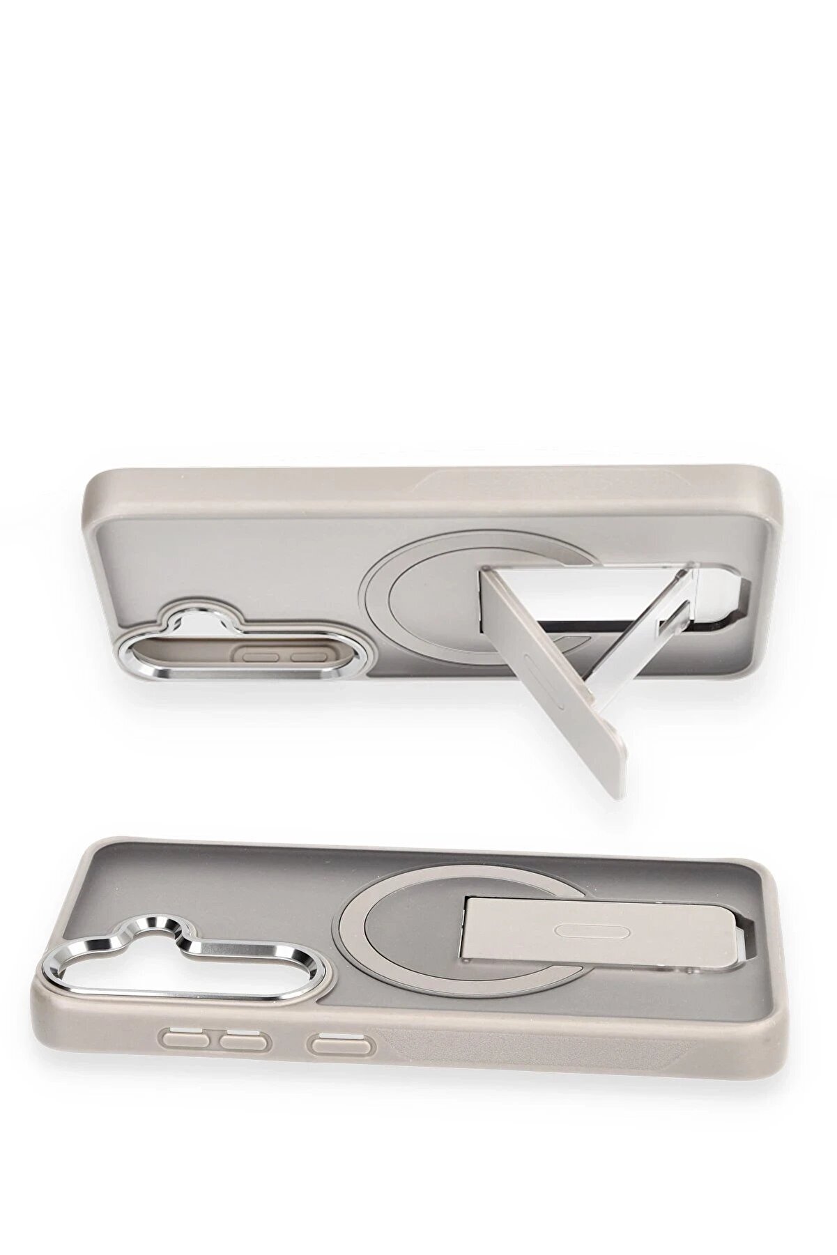 Samsung Galaxy S24 Tork Magsafe Standlı Kapak - Li̇la - Dropx1388-9659