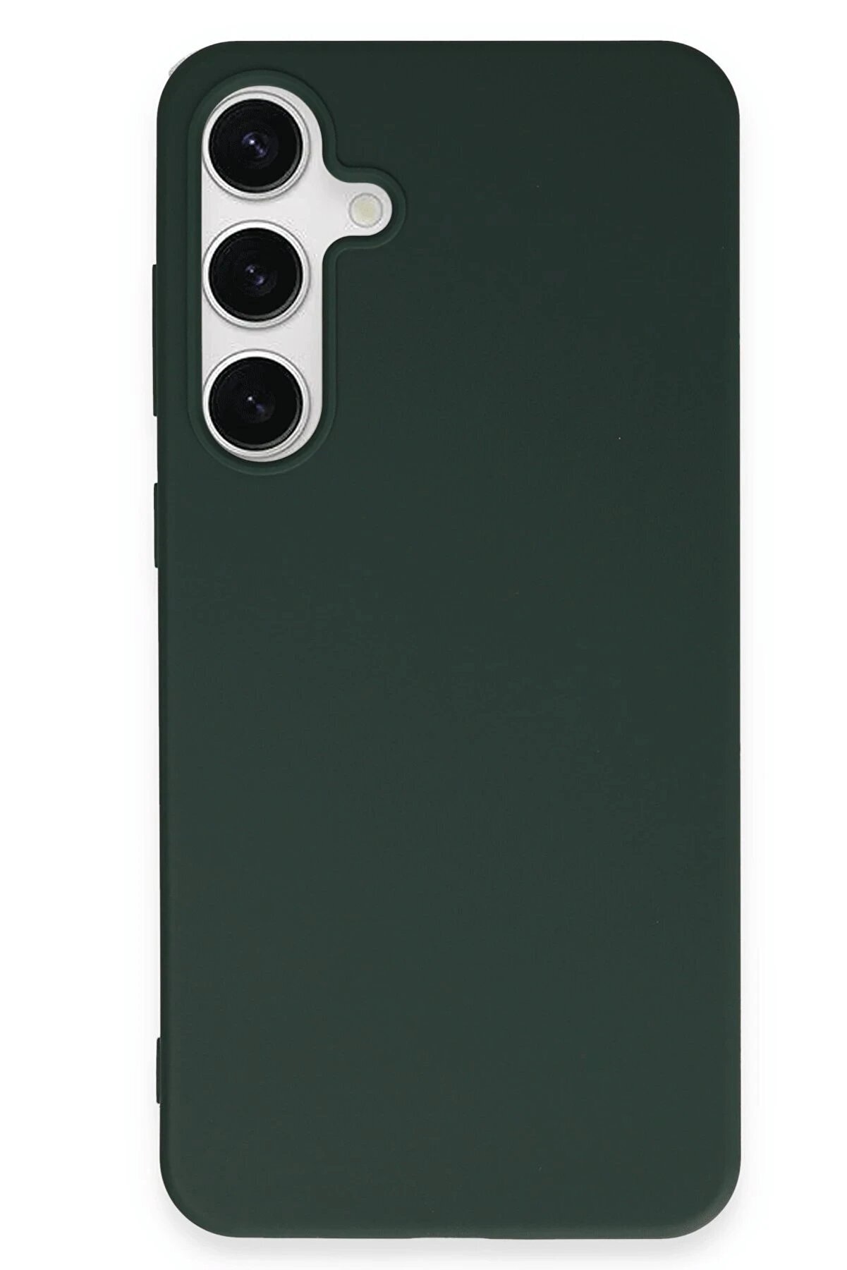 Samsung Galaxy S24 Plus Kılıf Fi̇rst Si̇li̇kon - Koyu Yeşi̇l - Dropx2139-1557