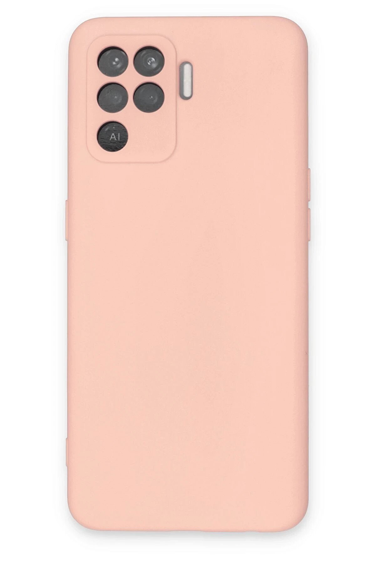 CepteToptan Oppo Reno 5 Lite Kılıf Nano içi Kadife Silikon - Pudra - DROPX6351-2623