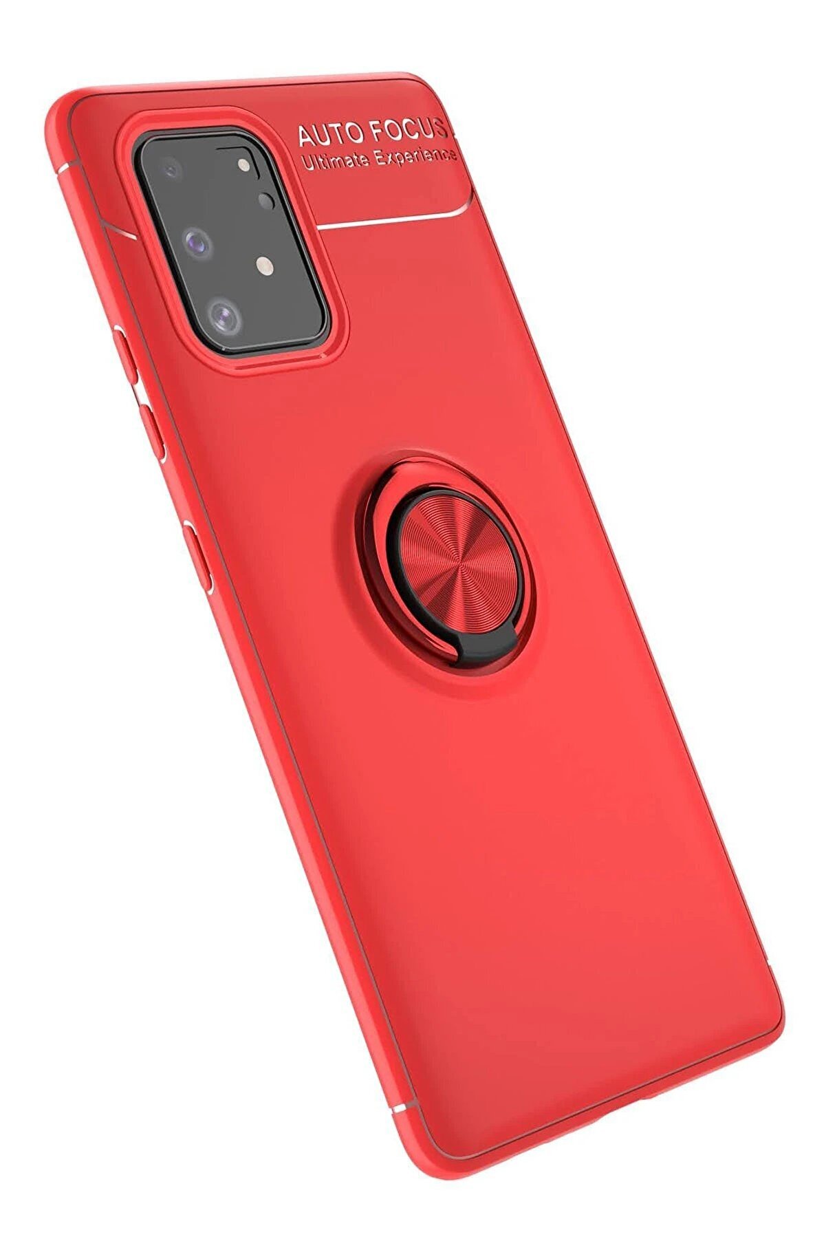 CepteToptan Samsung Galaxy A91 / S10 Lite Kılıf Range Y&uuml;z&uuml;kl&uuml; Silikon - Kırmızı - DROPX4332-6965