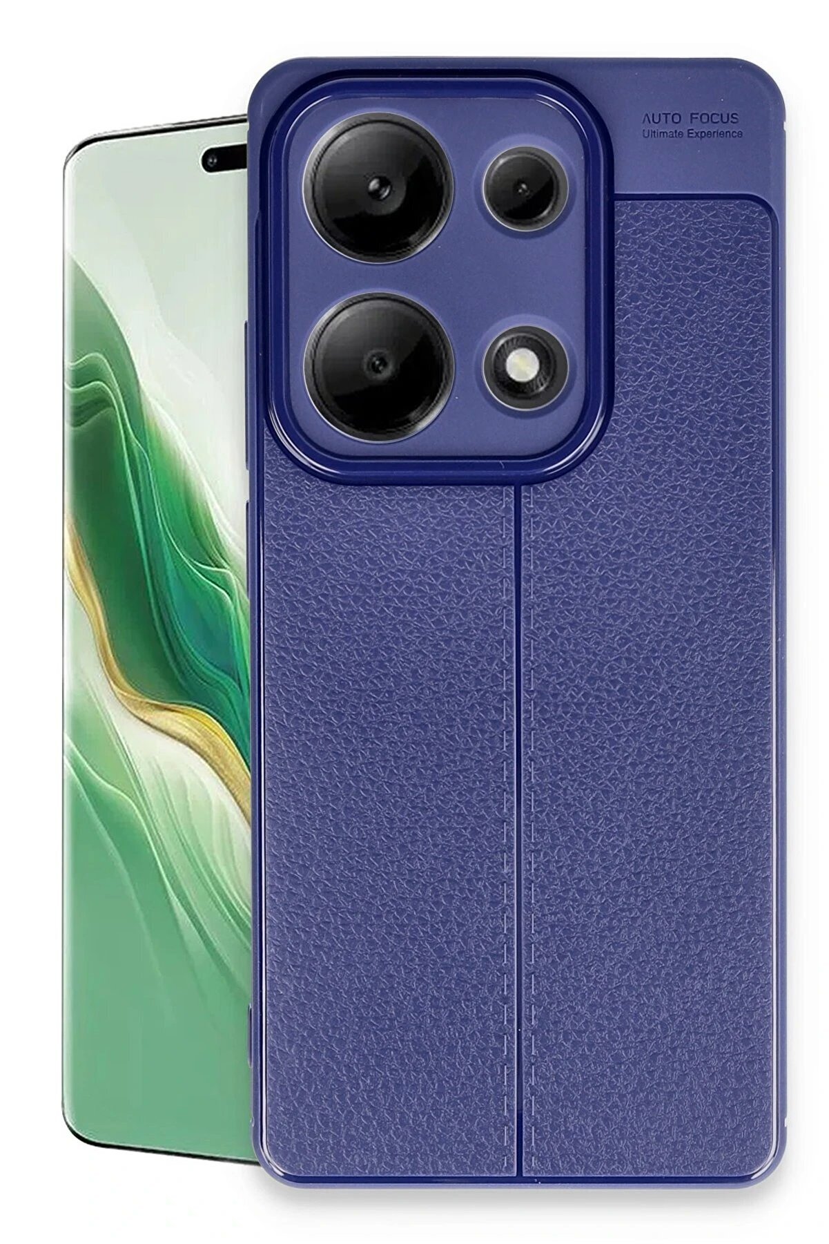 CepteToptan Xiaomi Redmi Note 13 Pro 4G Kılıf Auto Focus Kapak - Lacivert - DROPX4672-8800