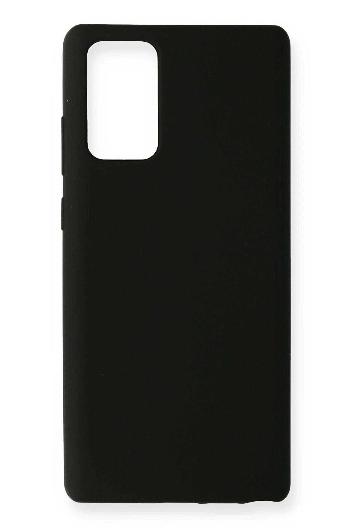 CepteToptan Samsung Galaxy Note 20 Kılıf Nano i&ccedil;i Kadife Silikon - Siyah - DROPX7582-4556