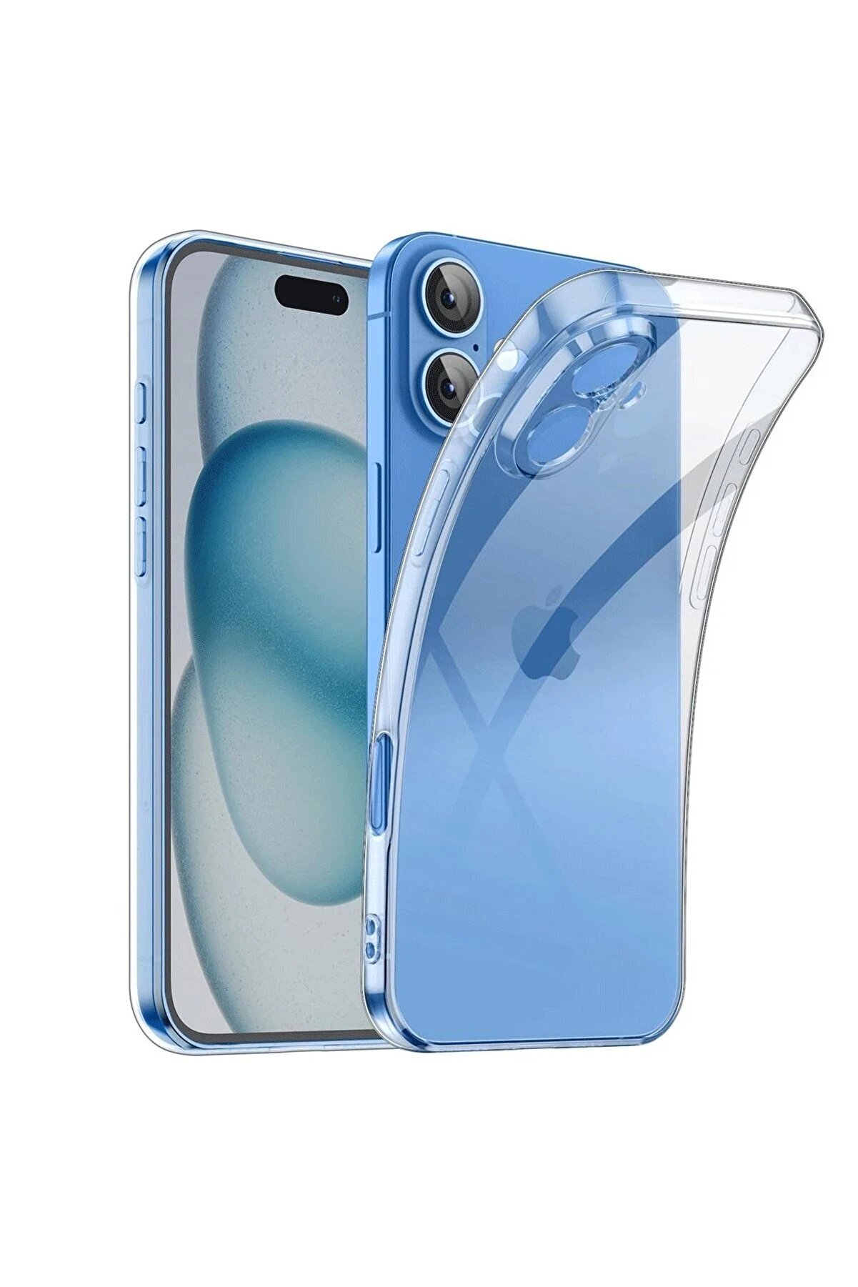 CepteToptan iPhone 16 Plus Kılıf L&uuml;x Şeffaf Silikon - DROPX1639-2014