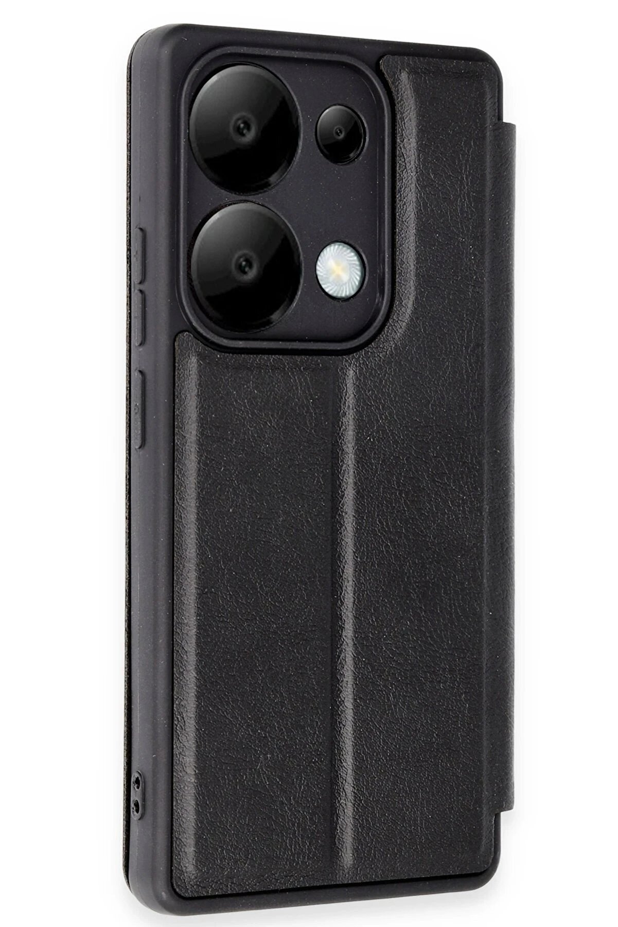 Xi̇aomi̇ Redmi̇ Note 13 Pro 5G Kılıf Fli̇p Cover - Si̇yah - Dropx7854-6565