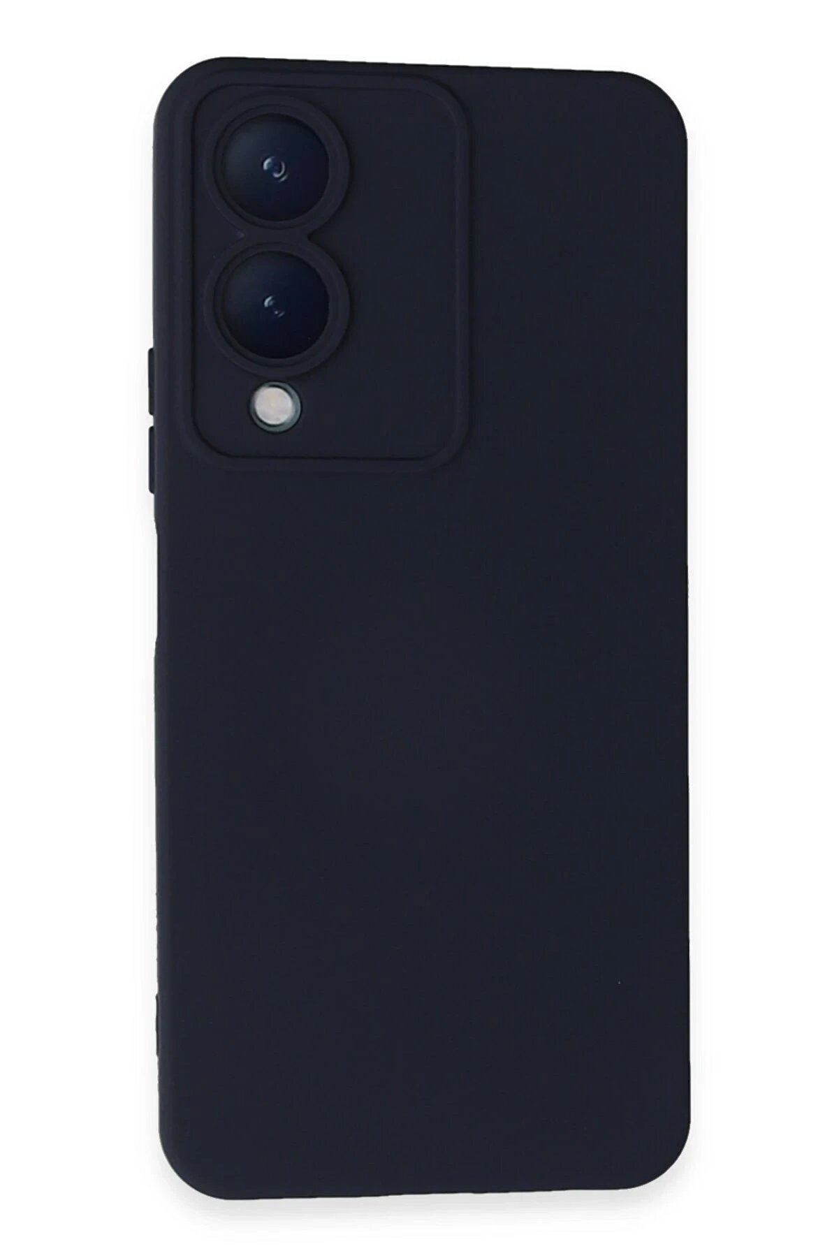 CepteToptan Vivo Y17S Kılıf Nano içi Kadife Silikon - Lacivert - DROPX5458-6132