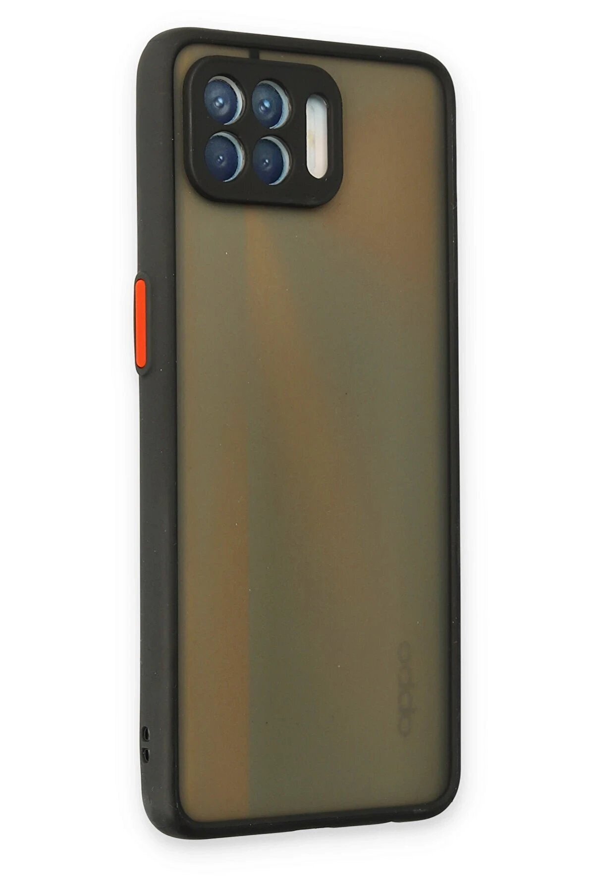 Oppo Reno 4 Li̇te Kılıf Montreal Si̇li̇kon Kapak - Si̇yah - Dropx1506-6293