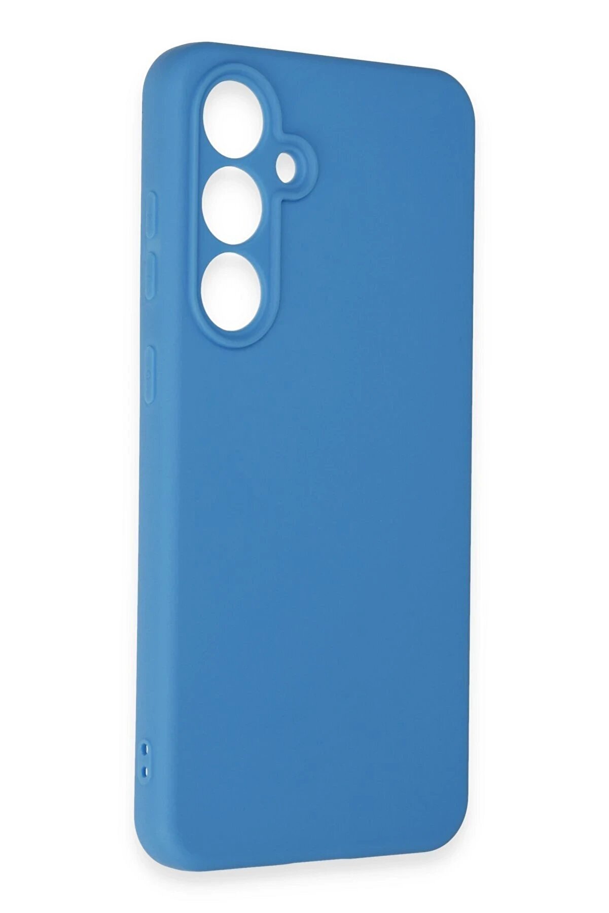 Samsung Galaxy S24 Fe Kılıf Nano İ&ccedil;i̇ Kadi̇fe Si̇li̇kon - Mavi̇ - Dropx7198-9553