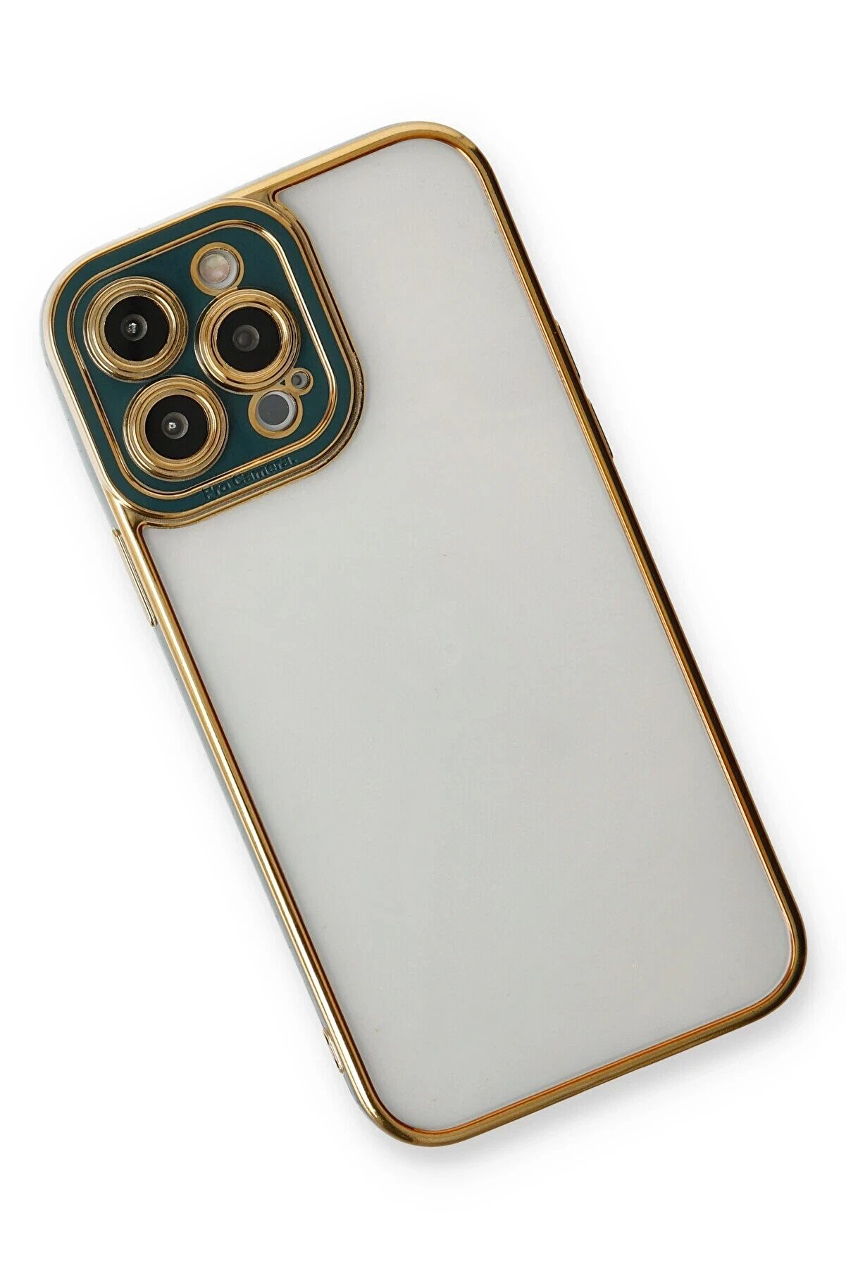 İphone 13 Pro Kılıf Li̇va Lens Si̇li̇kon - Yeşi̇l - Dropx1572-4574