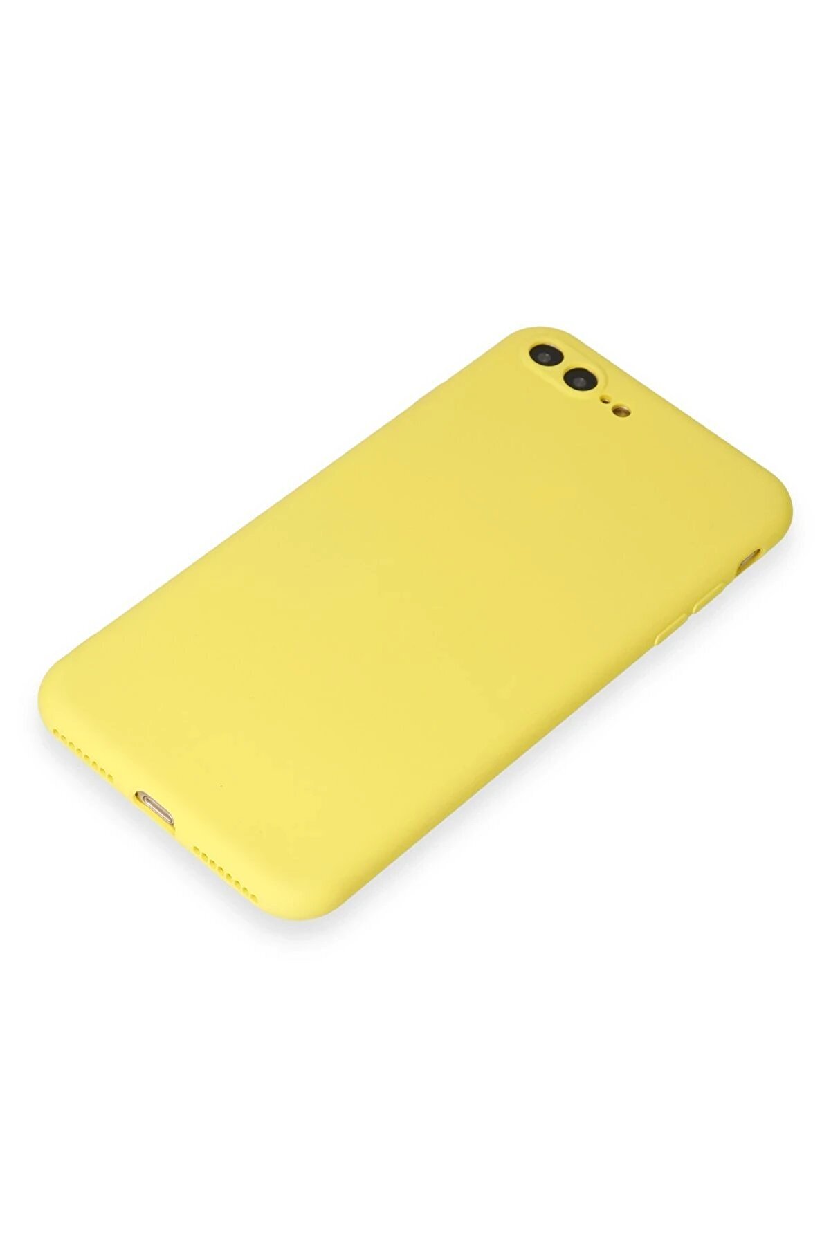 İphone 7 Plus Kılıf Fi̇rst Si̇li̇kon - Sarı - Dropx5351-9097