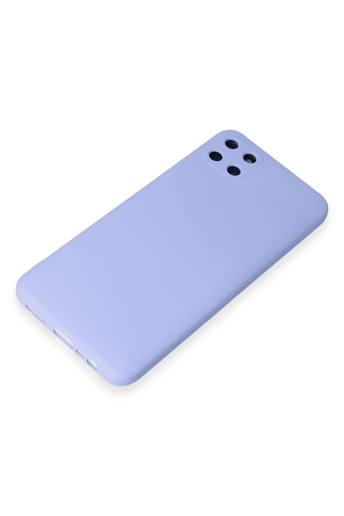Realme C11 Kılıf Nano İçi̇ Kadi̇fe Si̇li̇kon - Li̇la - Dropx5773-5169