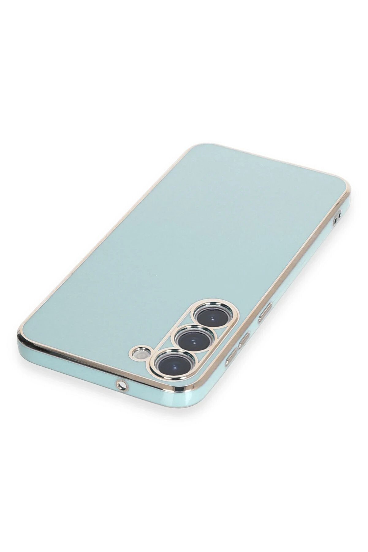 Samsung Galaxy S23 Kılıf Volet Si̇li̇kon - A&ccedil;ık Yeşi̇l - Dropx5867-7916