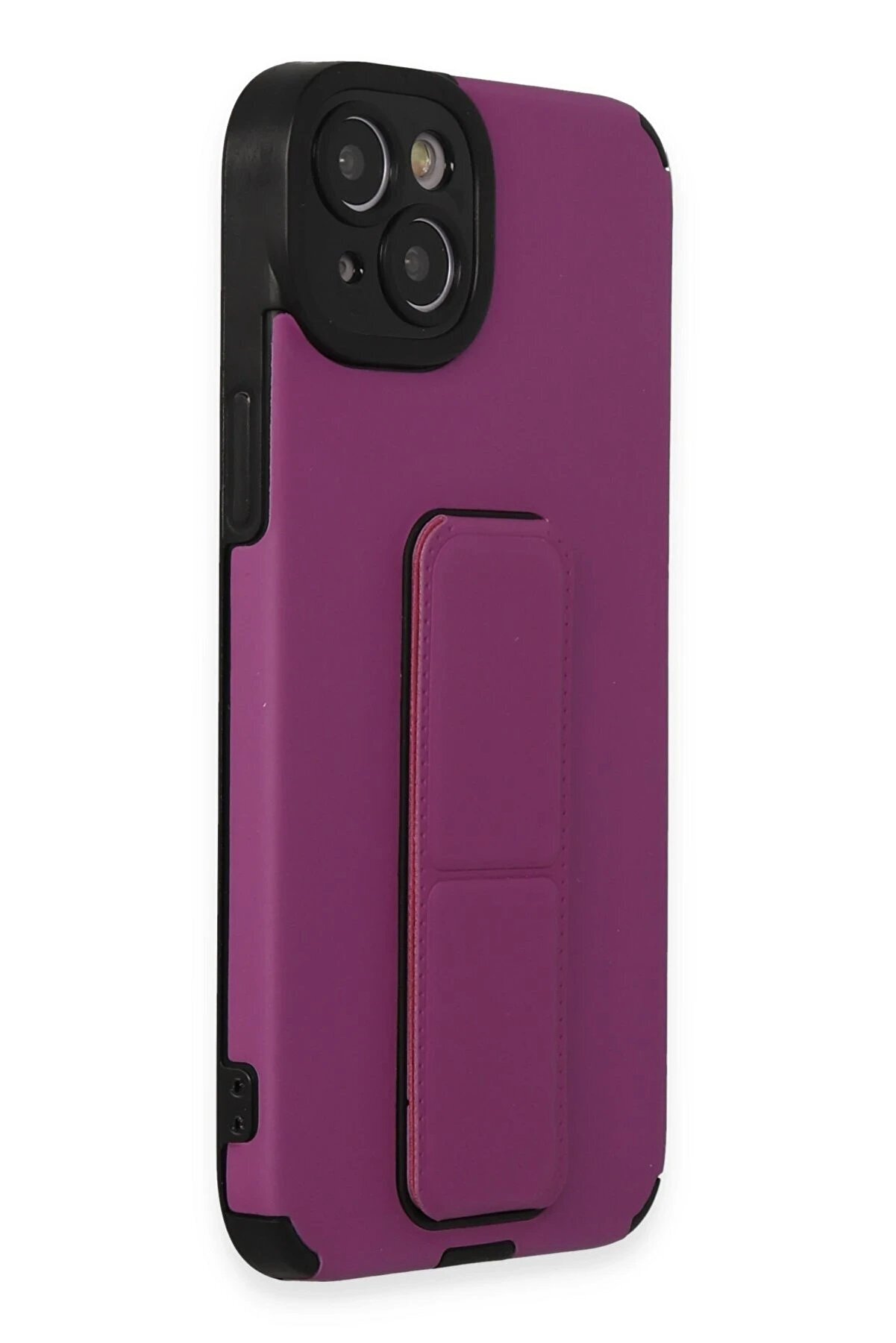 İphone 14 Plus Kılıf Mega Standlı Si̇li̇kon - Mor - Dropx4742-3318