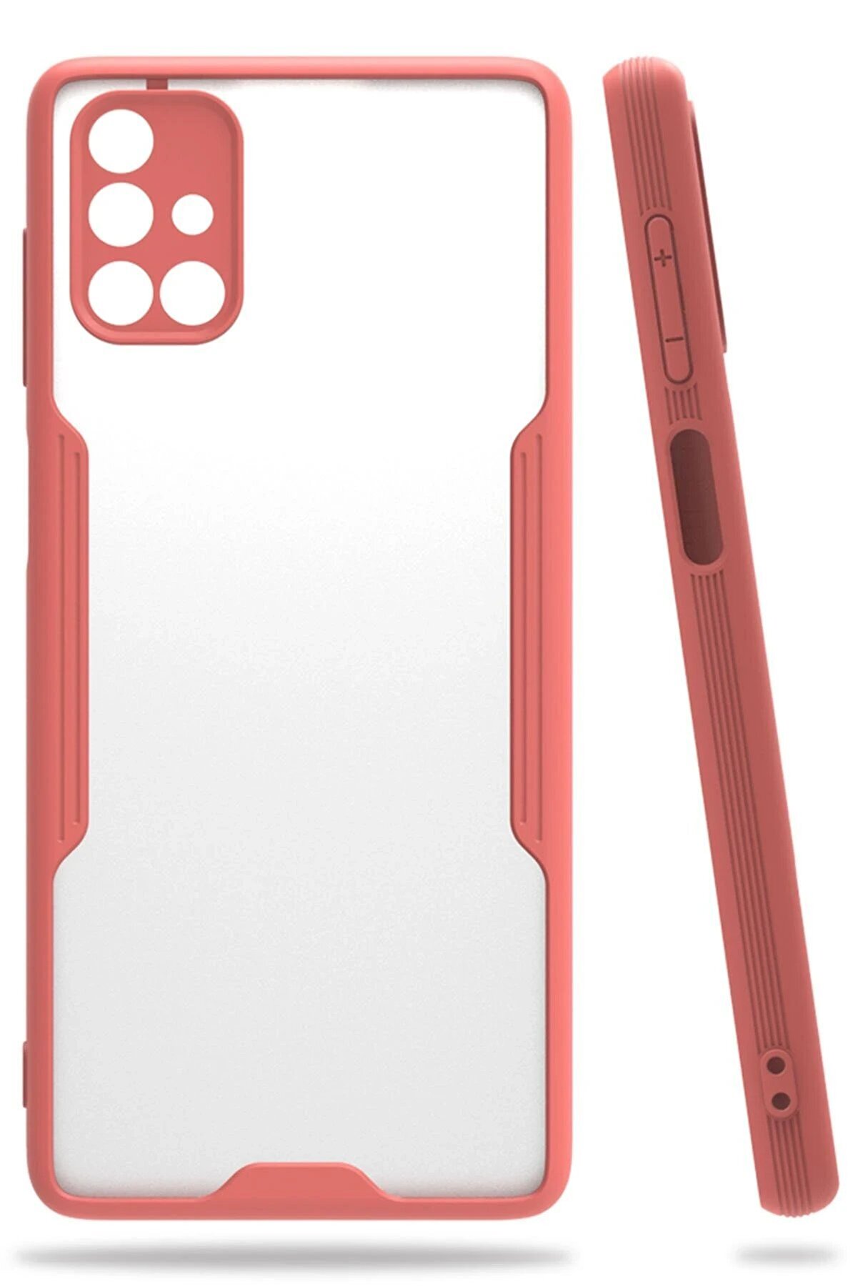 CepteToptan Samsung Galaxy M51 Kılıf Platin Silikon - Pembe - DROPX8185-5072