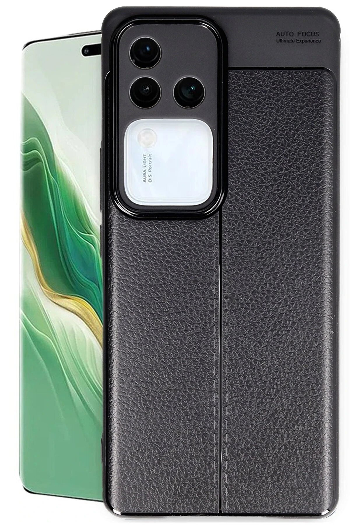 CepteToptan Vivo V30 5G Kılıf Auto Focus Kapak - Siyah - DROPX5872-8736